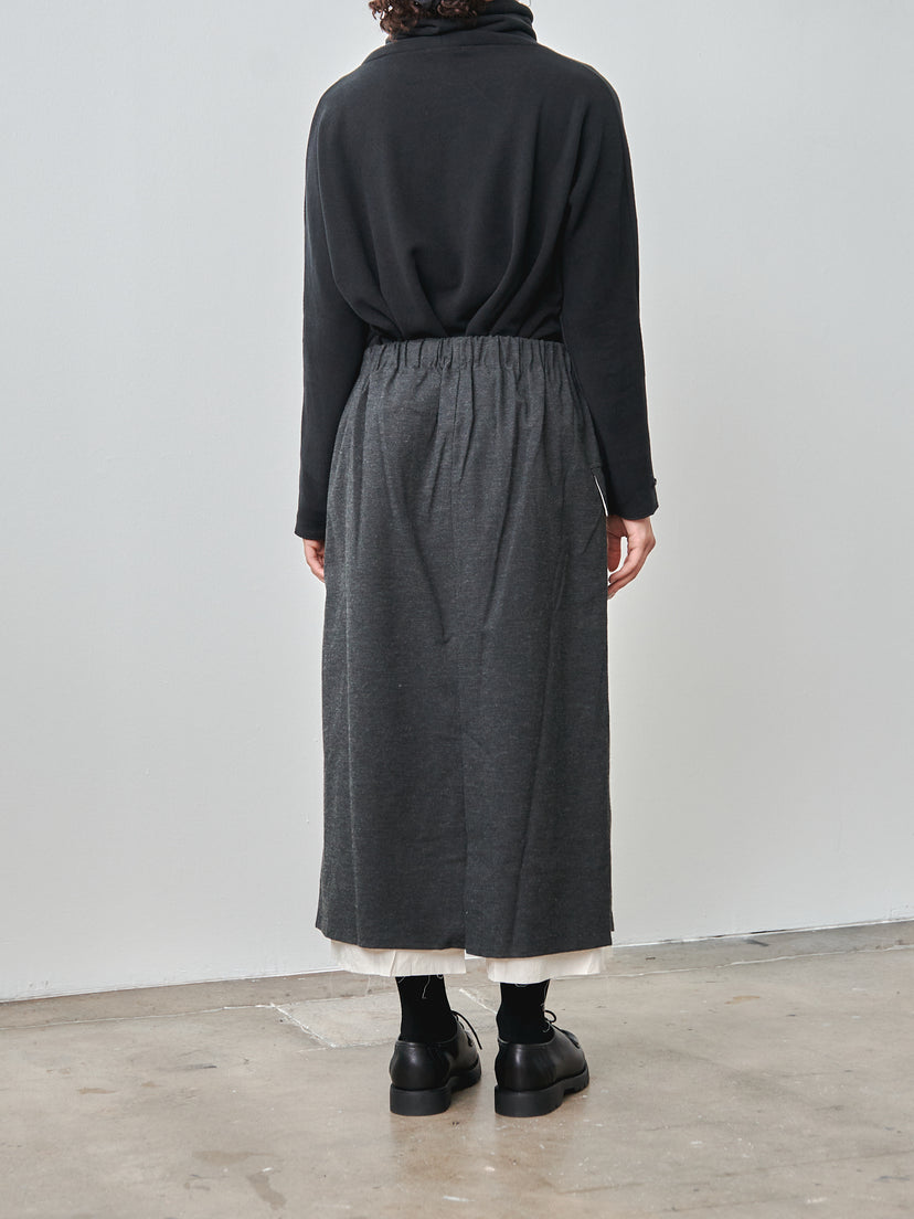 Namu Shop - Album di Famiglia Double Wrap Skirt STW - Slate