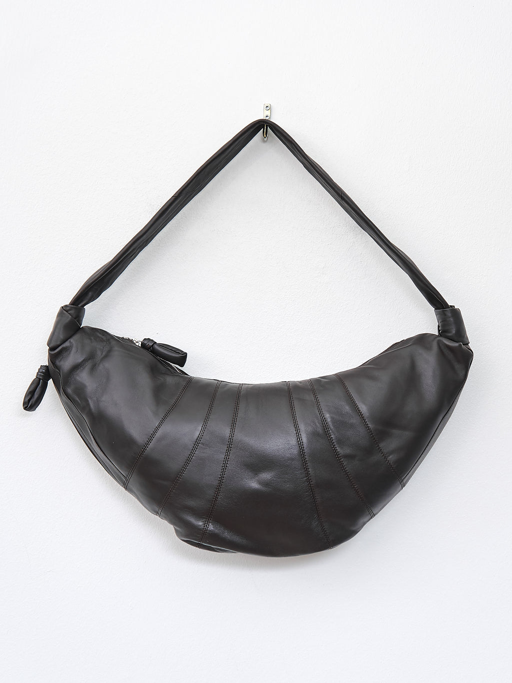 Namu Shop - Lemaire Large Croissant Bag - Dark Chocolate (soft nappa leather)