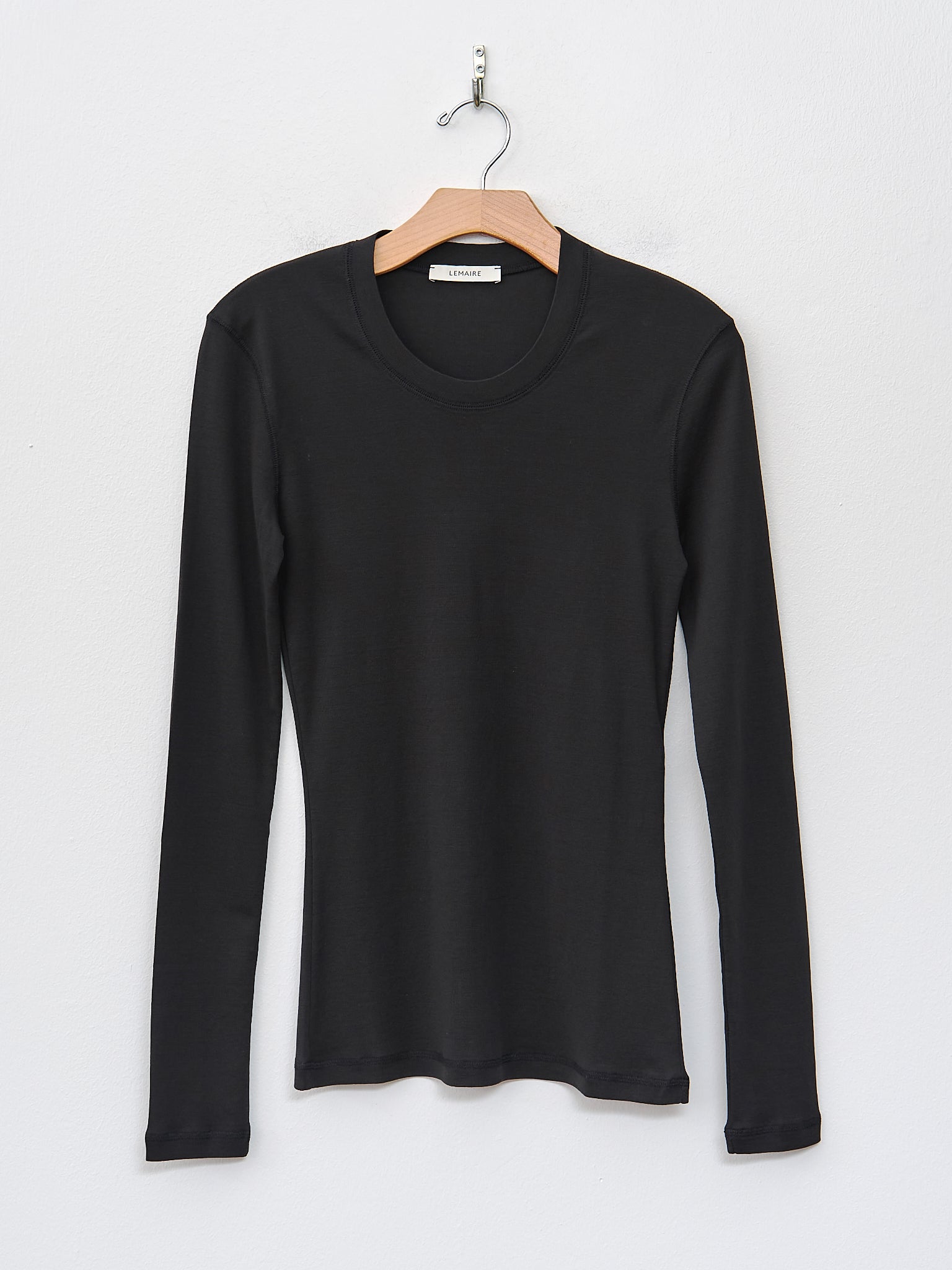 Namu Shop - Lemaire Rib Long Sleeve T-Shirt - Squid Ink