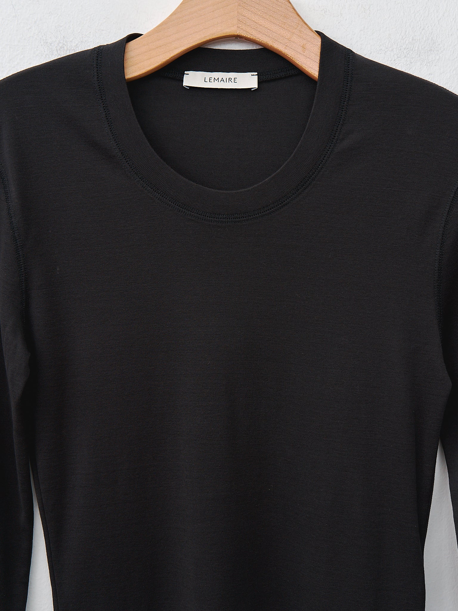 Namu Shop - Lemaire Rib Long Sleeve T-Shirt - Squid Ink