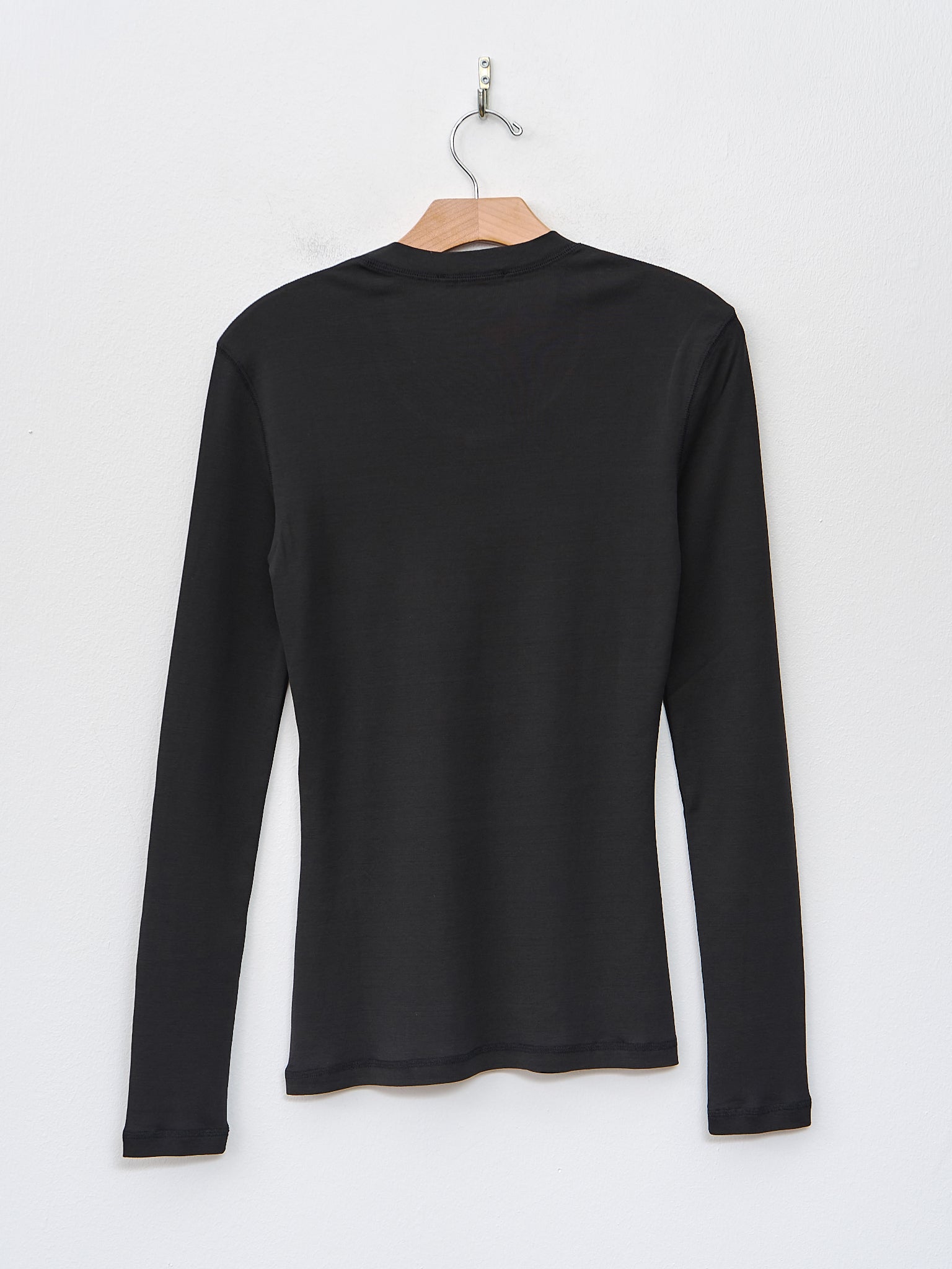 Namu Shop - Lemaire Rib Long Sleeve T-Shirt - Squid Ink