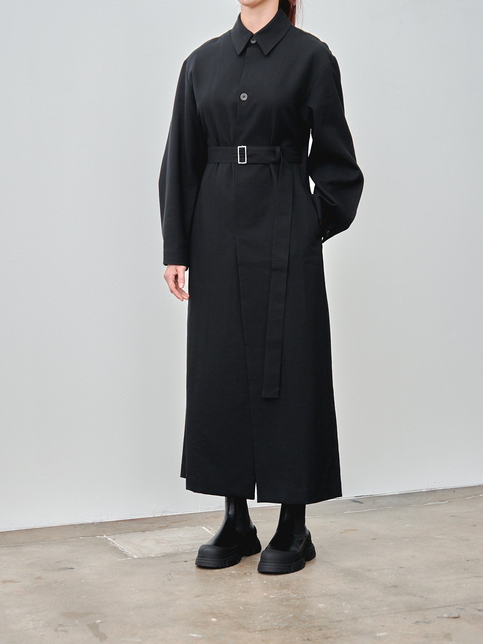 Namu Shop - Studio Nicholson Mor Wrap Dress - Black