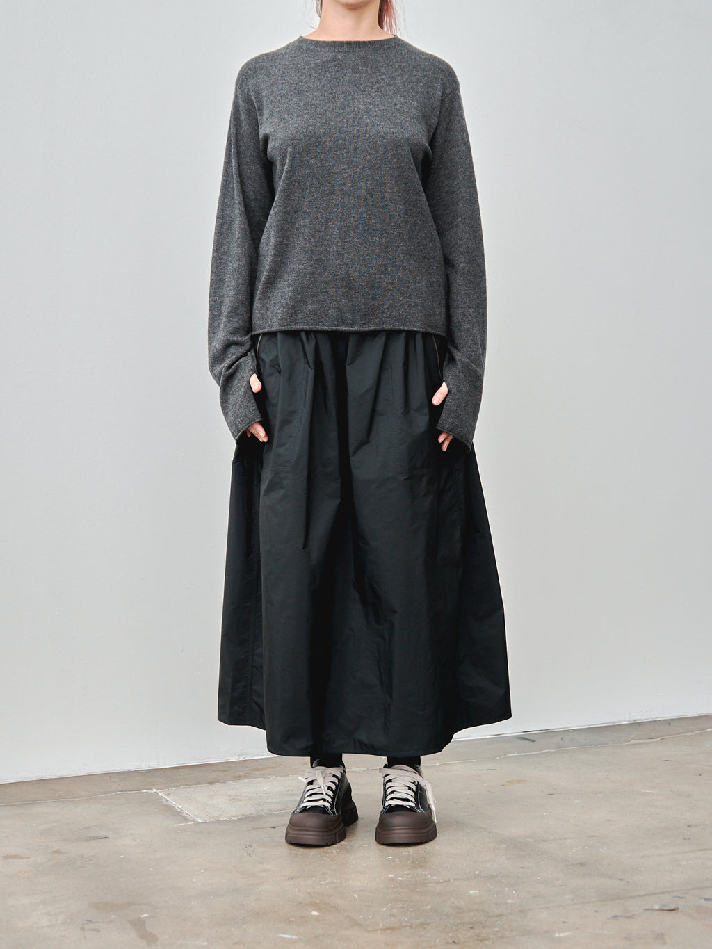 Namu Shop - Sofie D'Hoore Malou Knit - Charcoal Melange