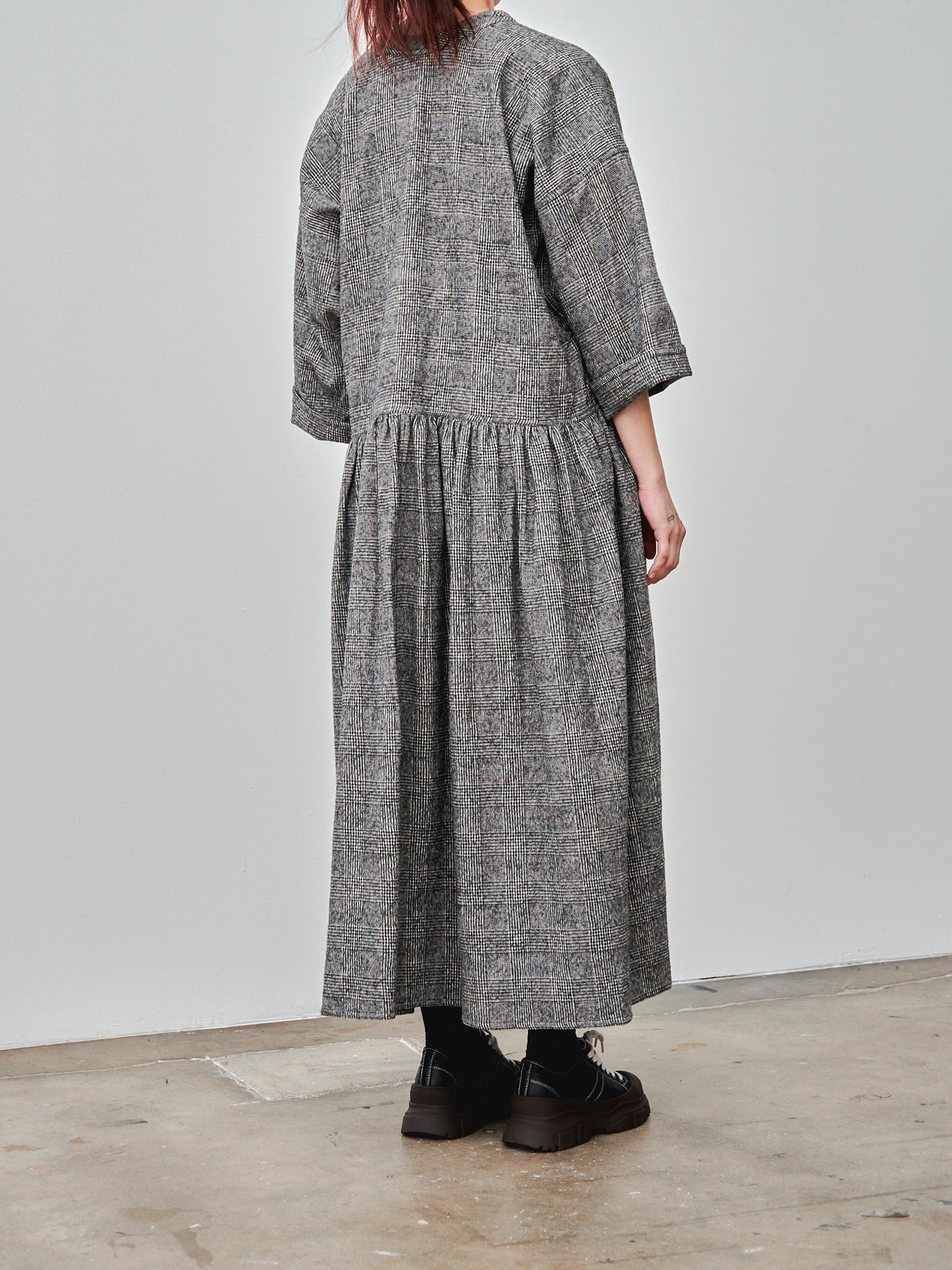 Namu Shop - Sofie D'Hoore Delos Dress - Prince of Wales Gray