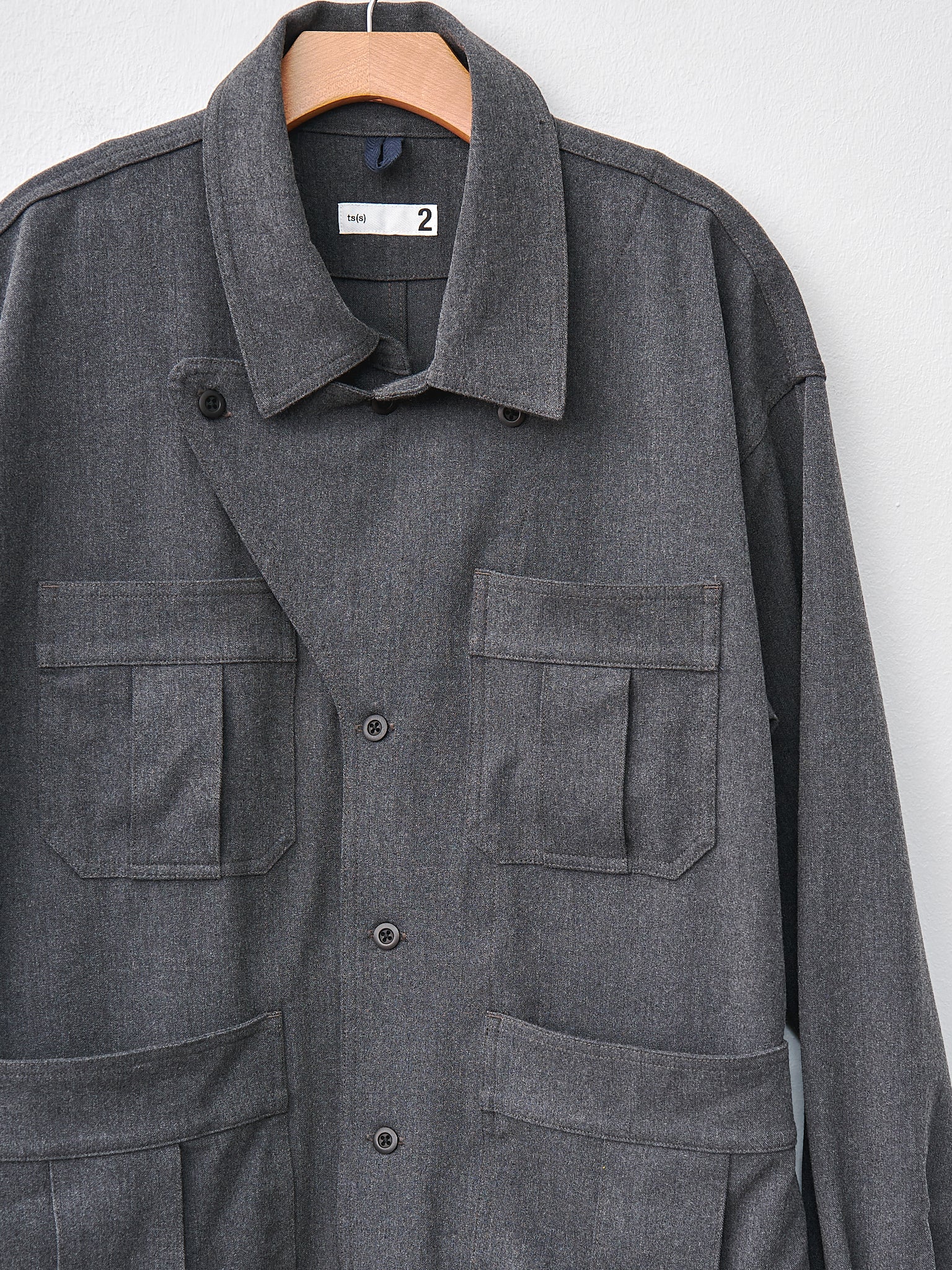 Namu Shop - ts(s) Thermolite Stretch Military Shirt Jacket - Charcoal