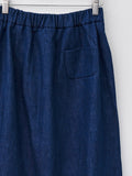 Namu Shop - Eleph Simple Skirt - Blue Denim