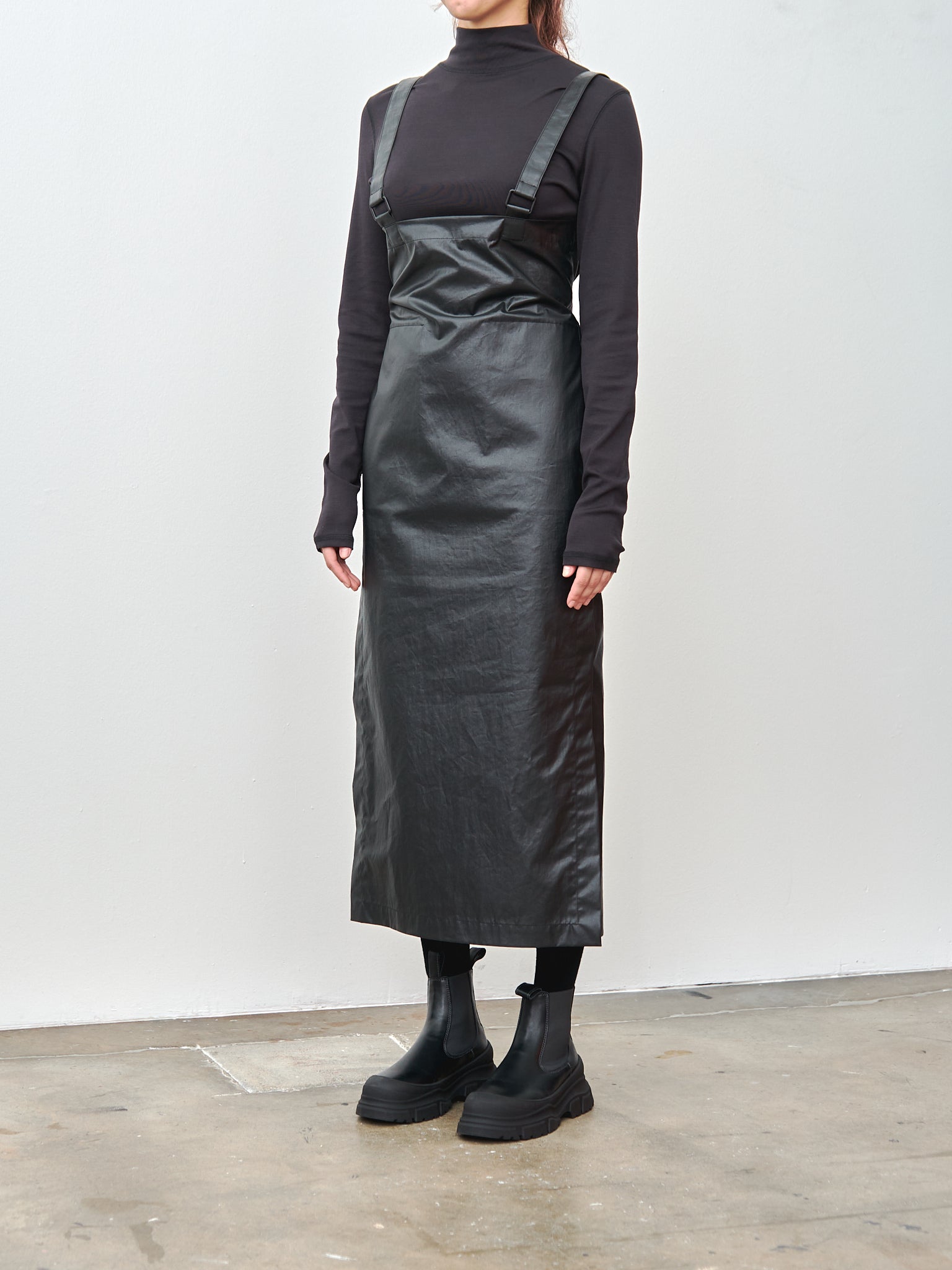 Namu Shop - Lemaire Skirt with Straps - Ash Black