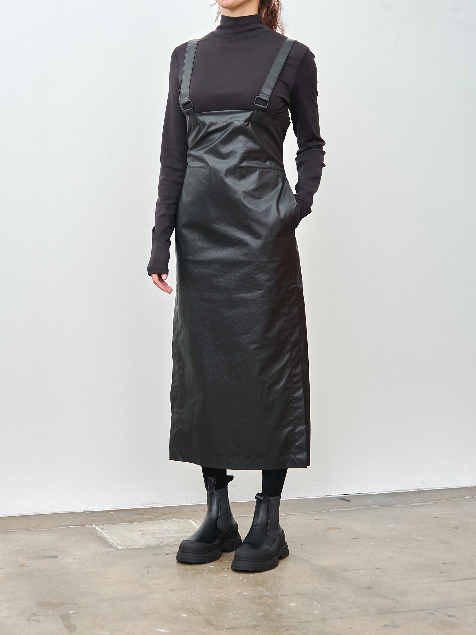 Namu Shop - Lemaire Skirt with Straps - Ash Black