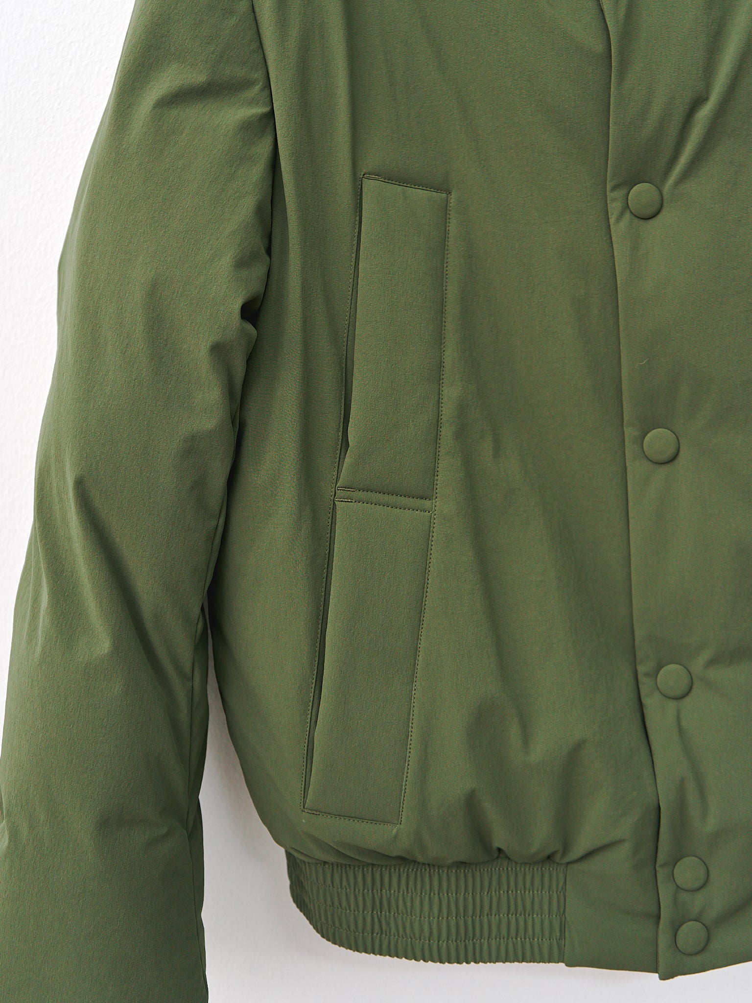 Namu Shop - Document Varsity Down Jacket - Khaki Green