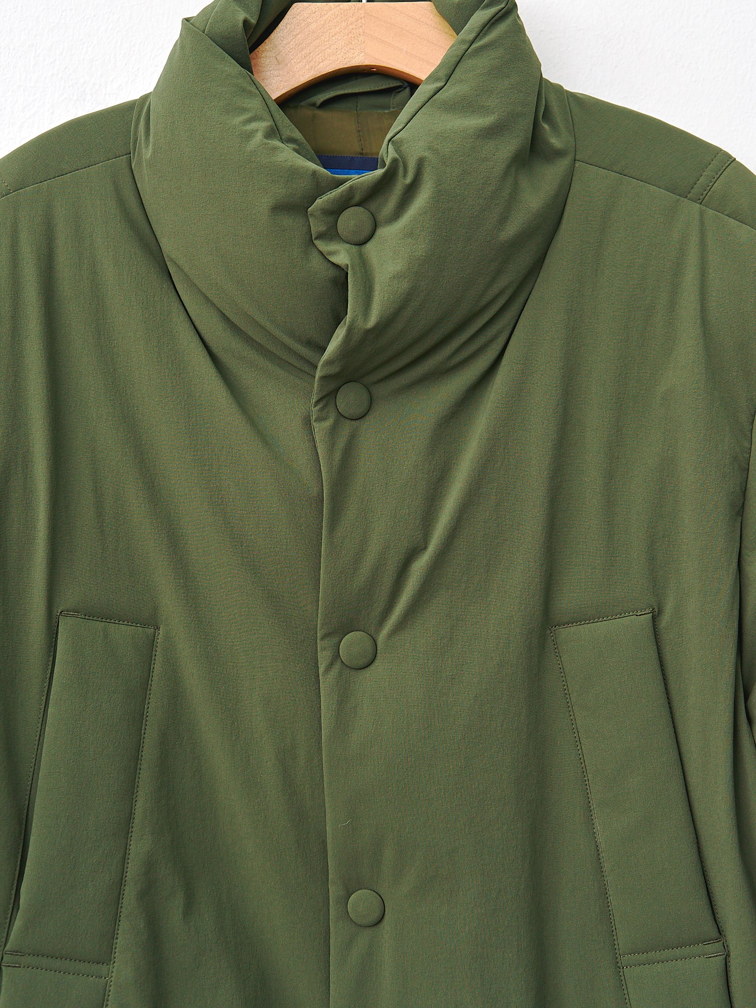 Namu Shop - Document Varsity Down Jacket - Khaki Green