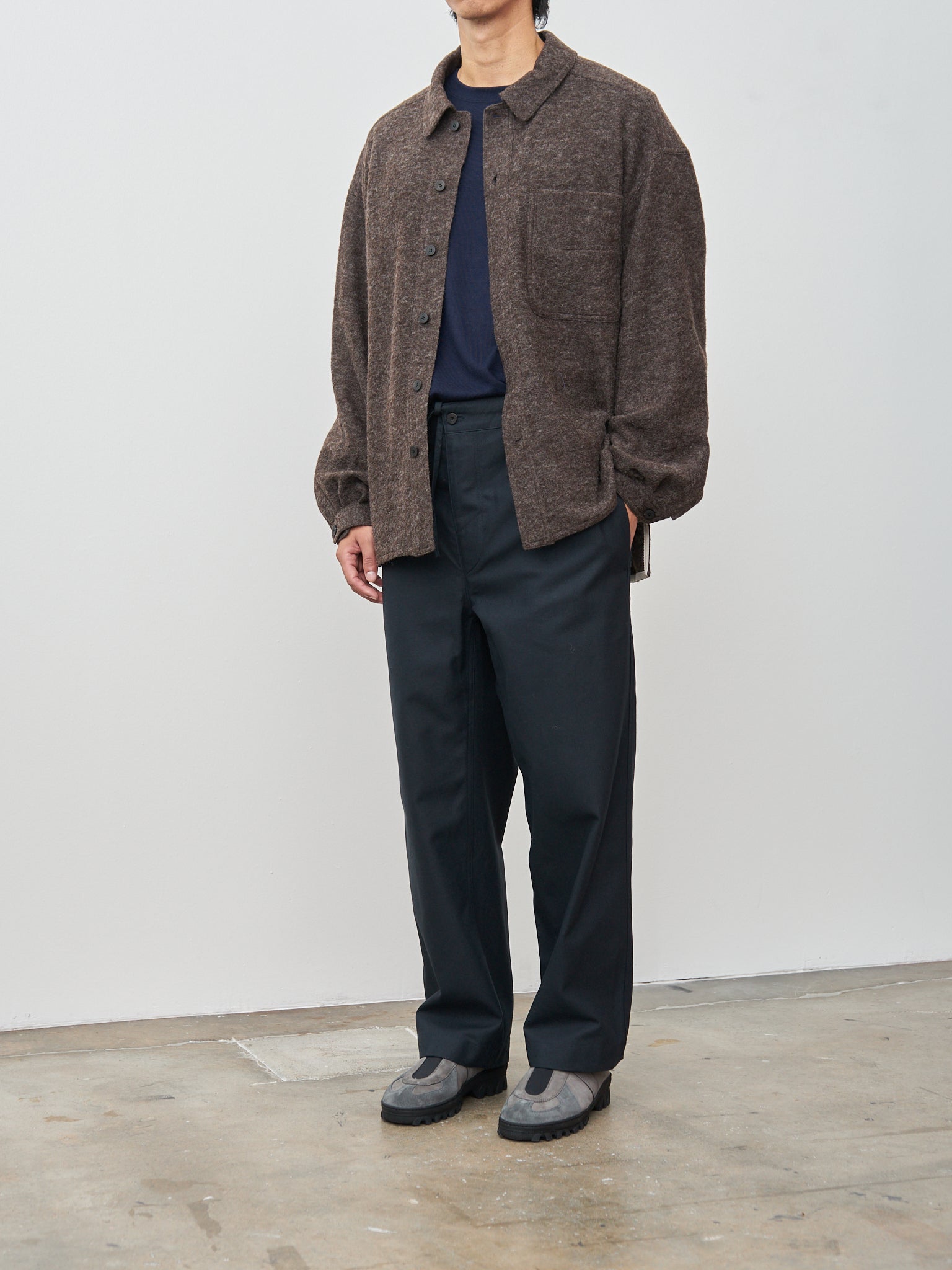 Namu Shop - Document Wool Shirting Jacket - Brown