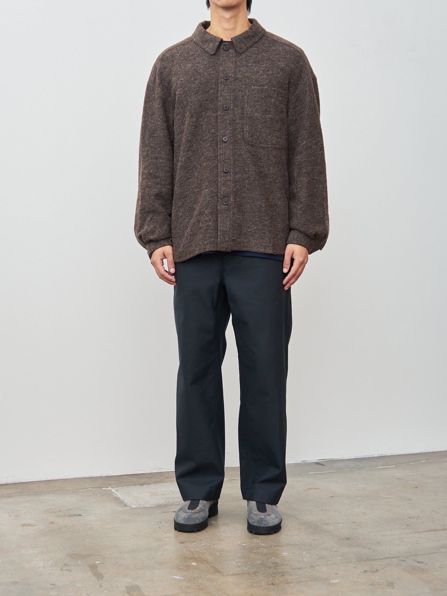 Namu Shop - Document Wool Shirting Jacket - Brown