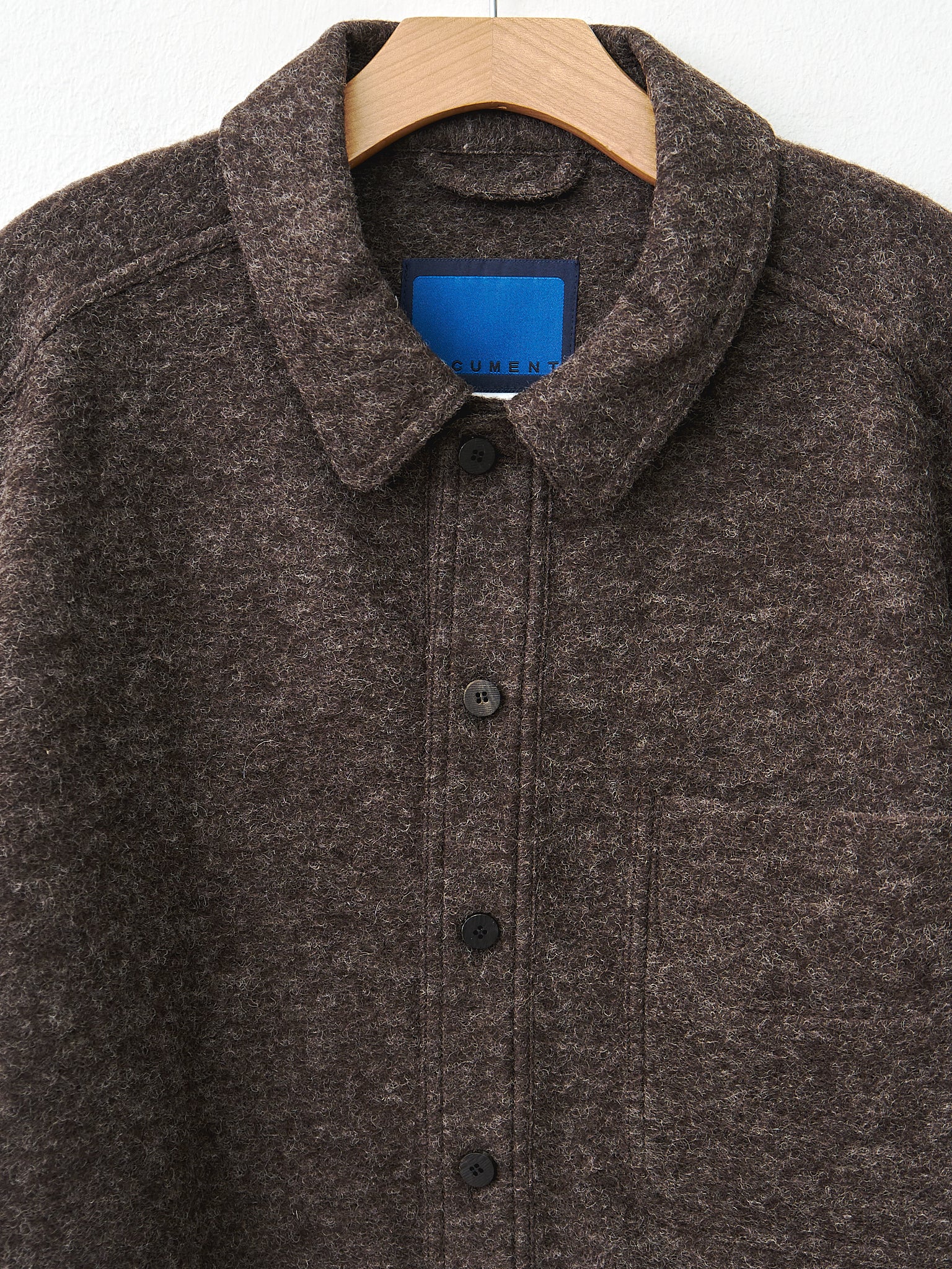 Namu Shop - Document Wool Shirting Jacket - Brown