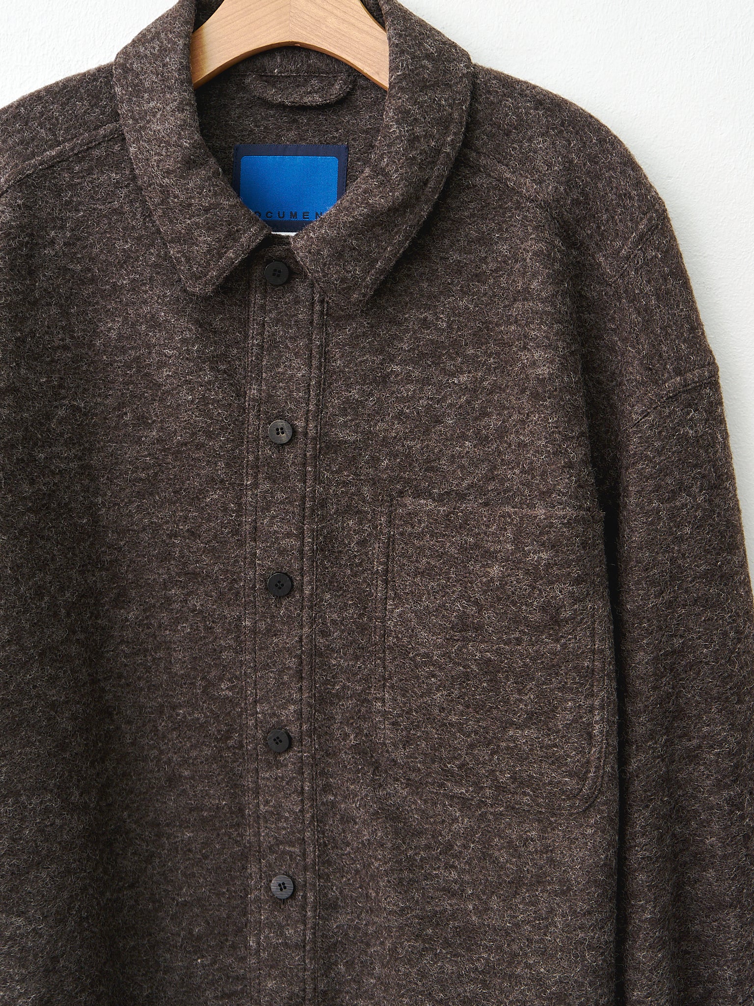 Namu Shop - Document Wool Shirting Jacket - Brown