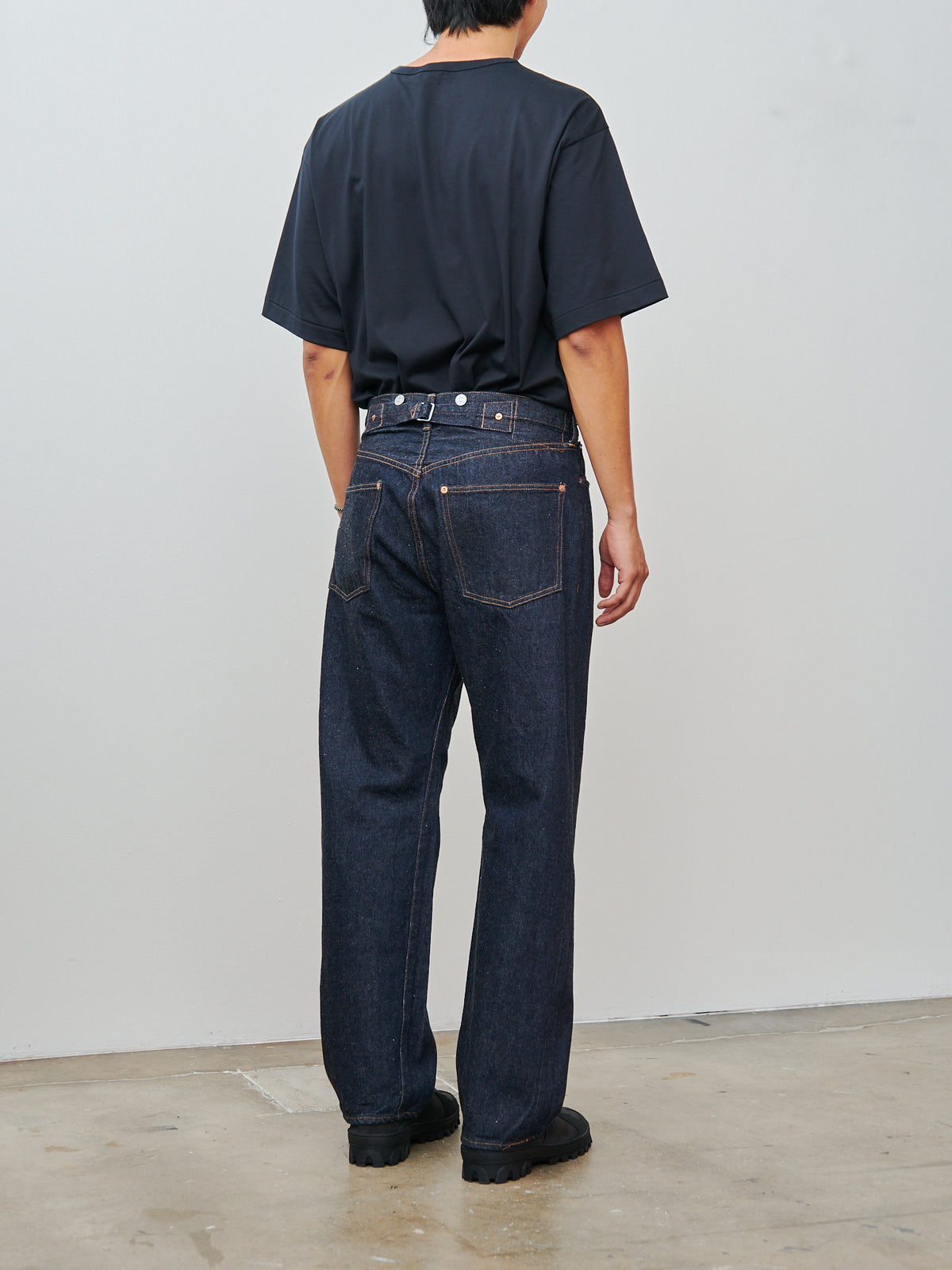 Namu Shop - Kaptain Sunshine 1930 Straight Denim Pants - Indigo One Wash