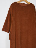 Namu Shop - Album di Famiglia Velvet Boatneck Tunic - Rust