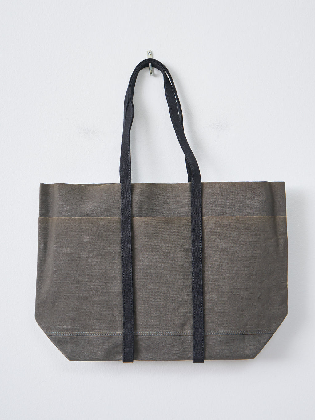 Namu Shop - Amiacalva Light Ounce Canvas Tote M - Black x Khaki Olive