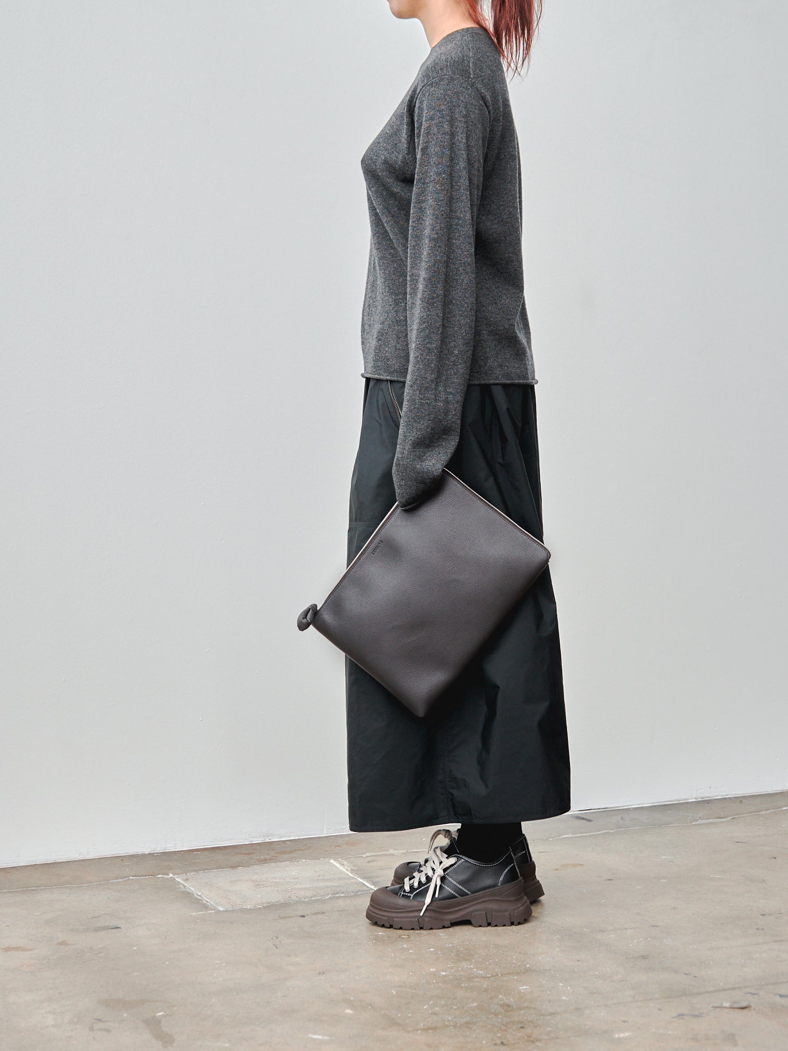 Namu Shop - Sofie D'Hoore Malou Knit - Charcoal Melange