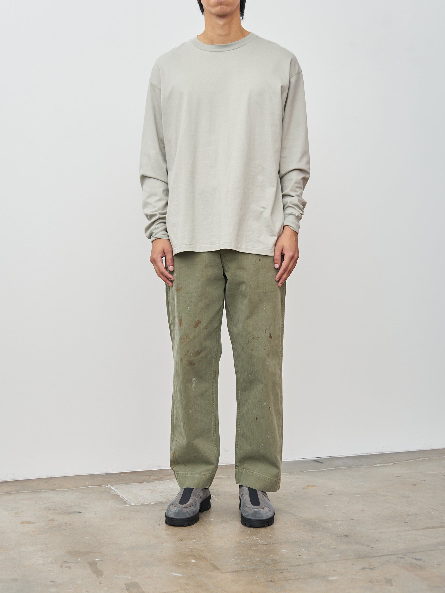 Namu Shop - Herill Suvin Cotton L/S Tee - Light Green