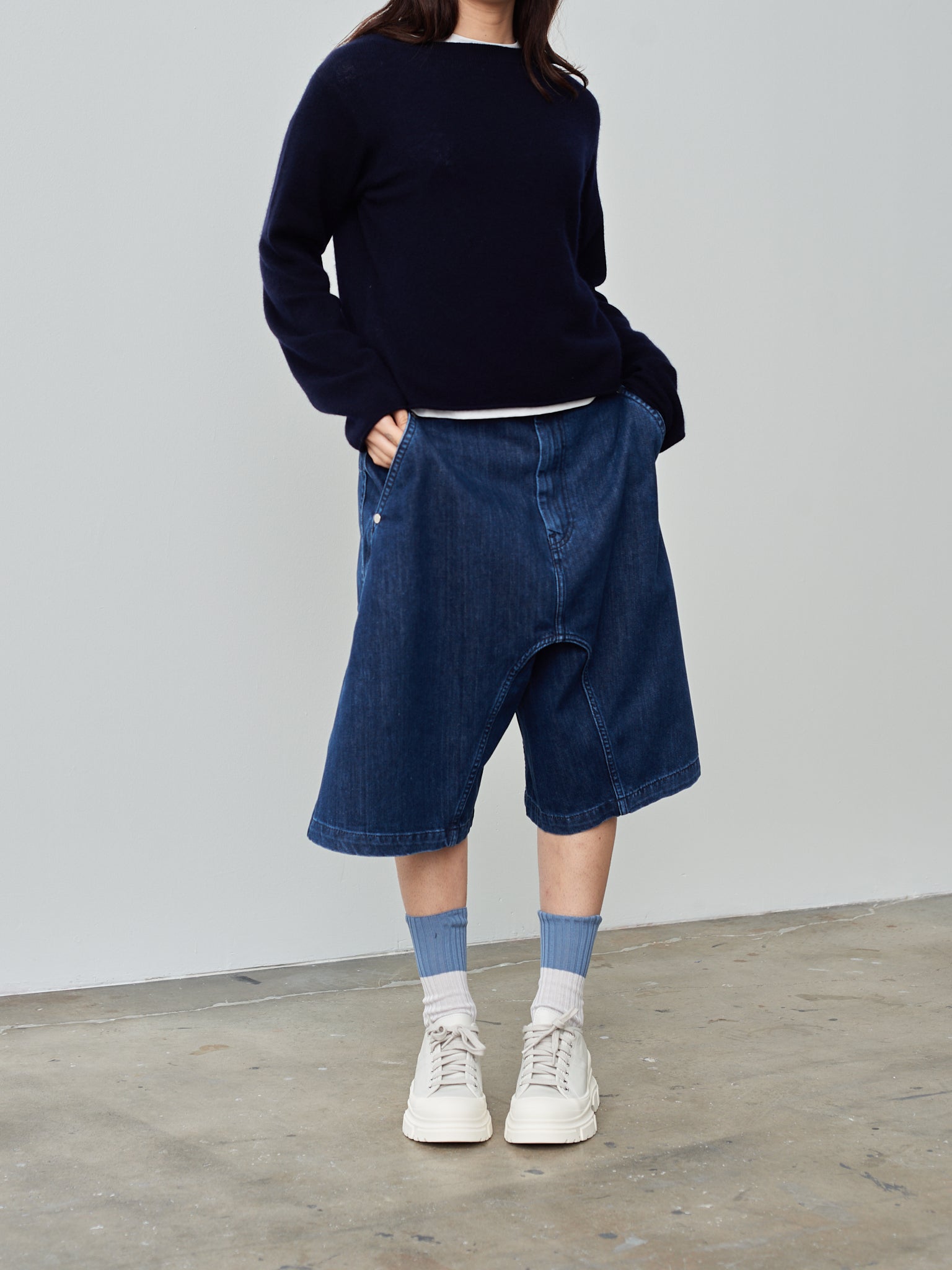 Namu Shop - Sofie D'Hoore Pluto Shorts - Blue Denim