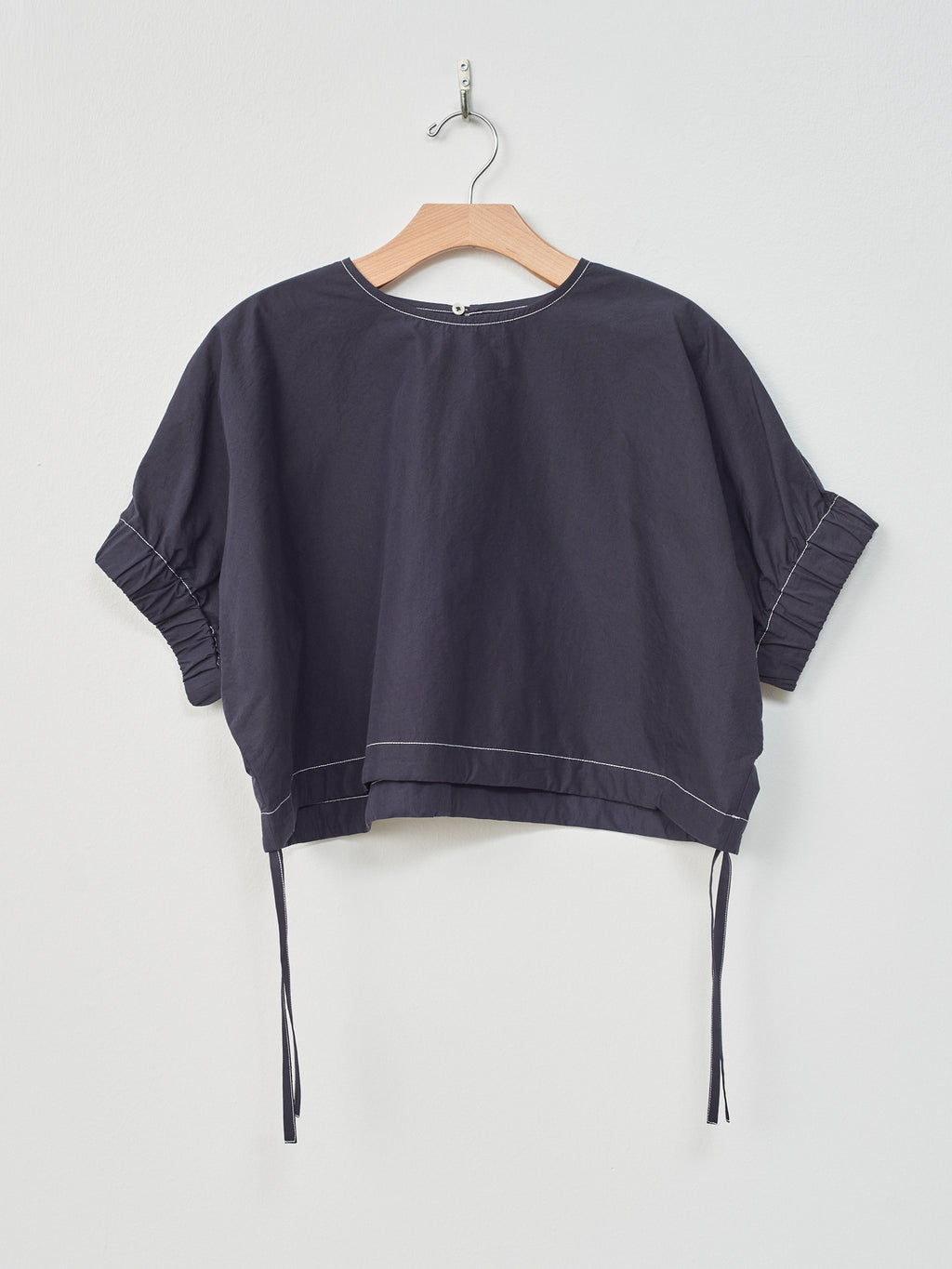 Namu Shop - Nicholson & Nicholson LEMON Top - Navy White Contrast Stiching