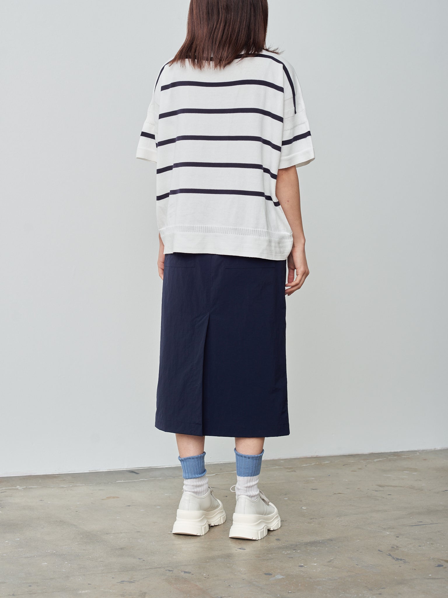 Namu Shop - Nicholson & Nicholson ISLAND Knit - White/Navy