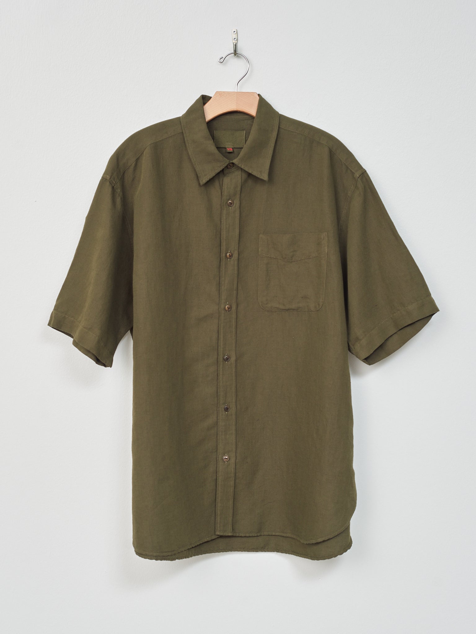 Namu Shop - Yoko Sakamoto Open Collar Shirt - Olive