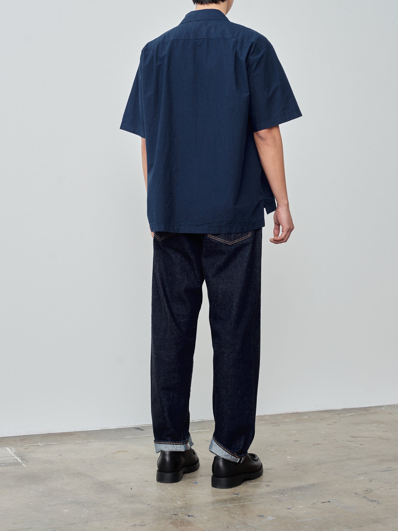 Namu Shop - Yoko Sakamoto Open Collar Shirt - Navy