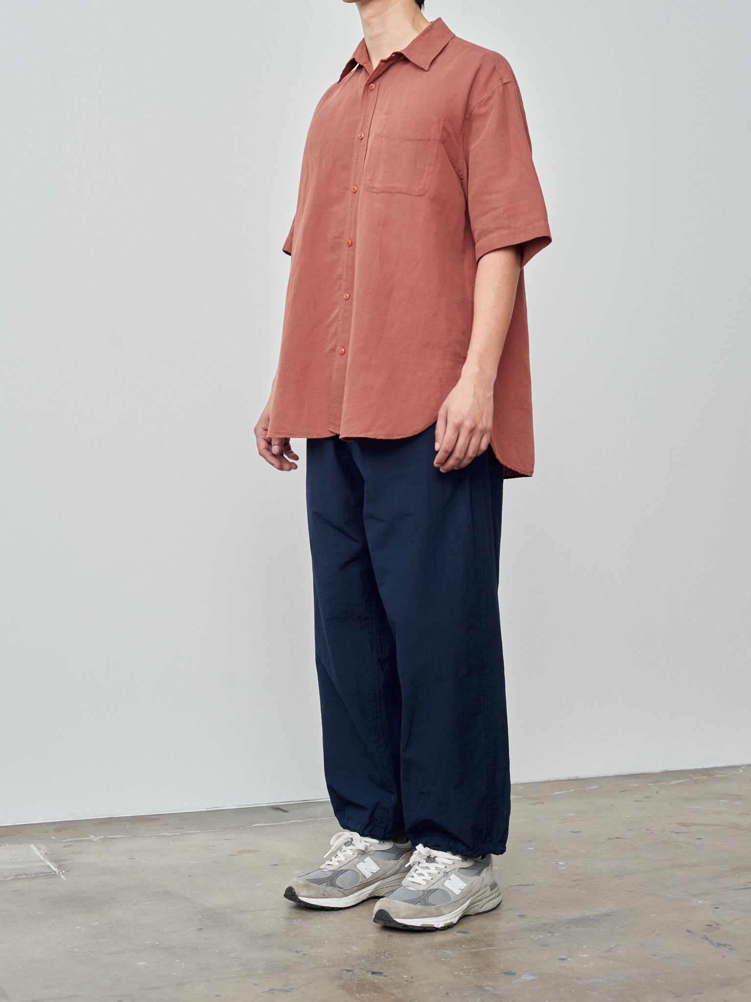 Namu Shop - Yoko Sakamoto Open Collar Shirt - Red