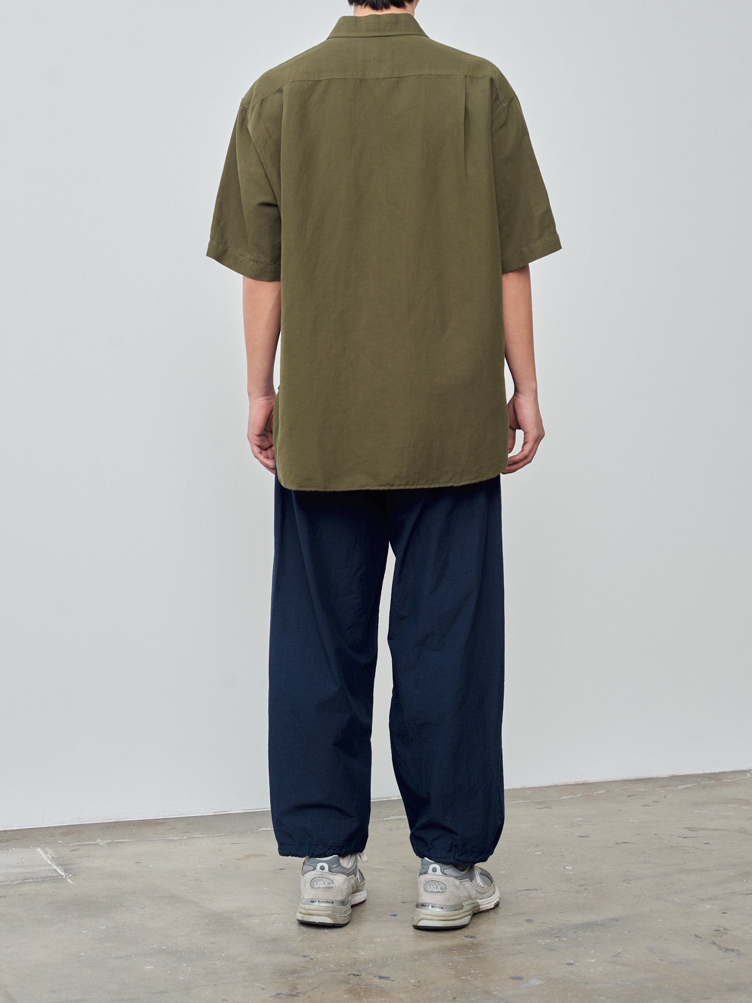 Namu Shop - Yoko Sakamoto Open Collar Shirt - Olive