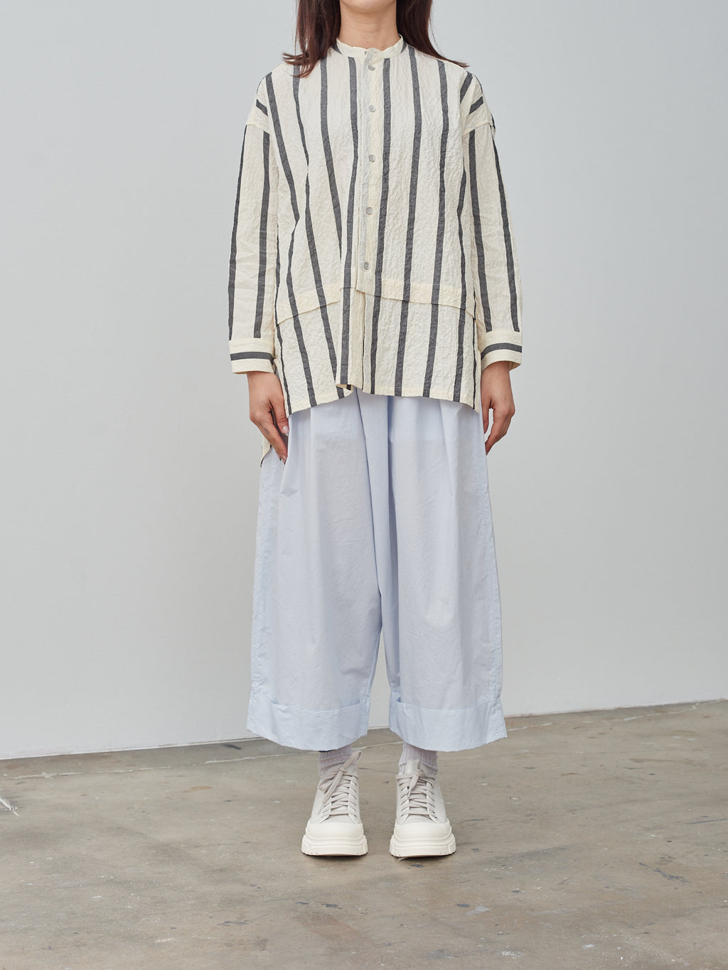 Namu Shop - Toogood The Pedlar Shirt - Bold Stripe Flint/Raw