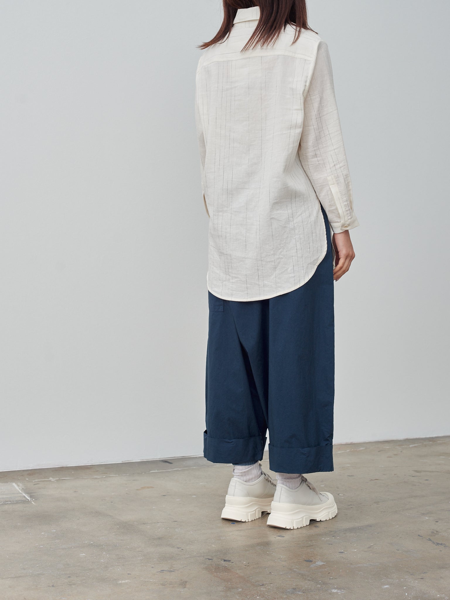 Namu Shop - Toogood The Tailor Shirt - Fading Stripe Raw/Lead