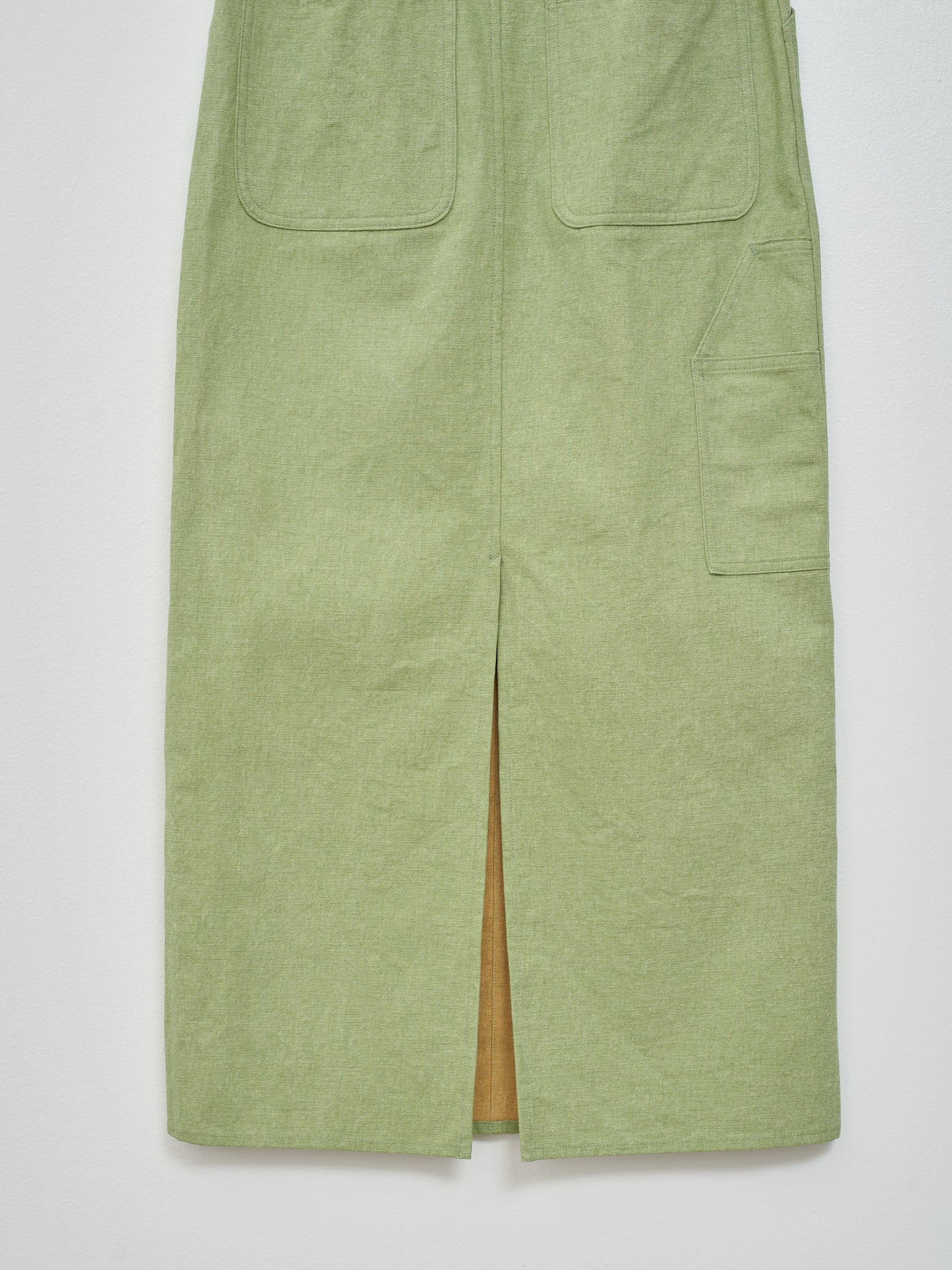 Namu Shop - Auralee Washed Hard Twist Canvas Skirt - Green