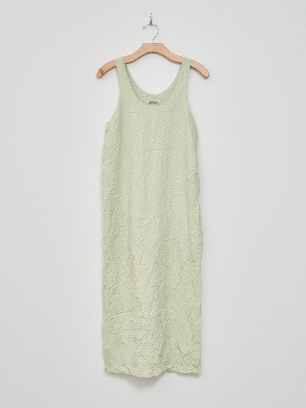 Namu Shop - Auralee Wrinkled Washed Finx Twill Dress - Light Green