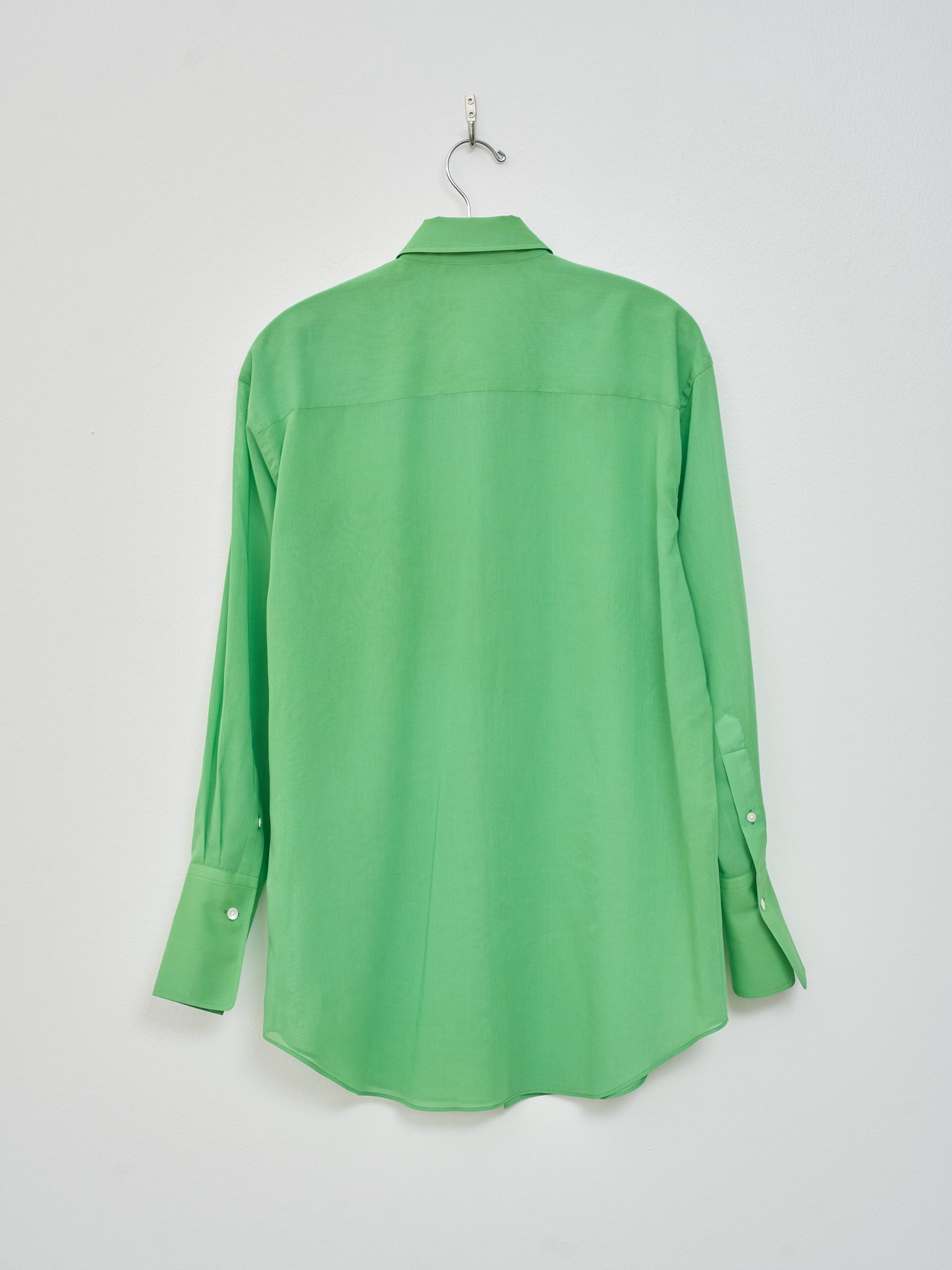 Namu Shop - Auralee Hard Twist Finx Organdy Shirt - Green
