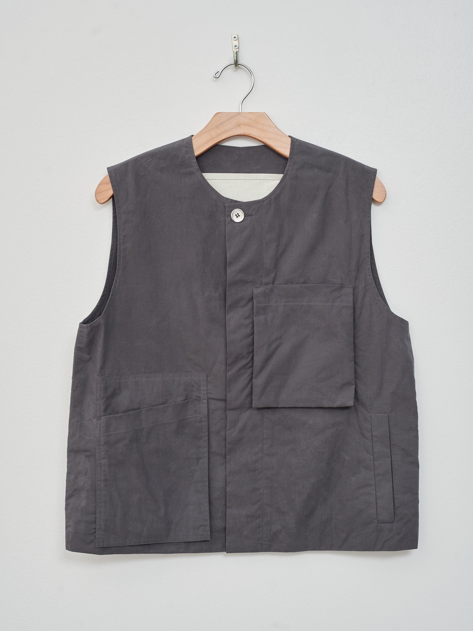 Namu Shop - Toogood The Tinker Gilet - Proofed Cotton Charcoal