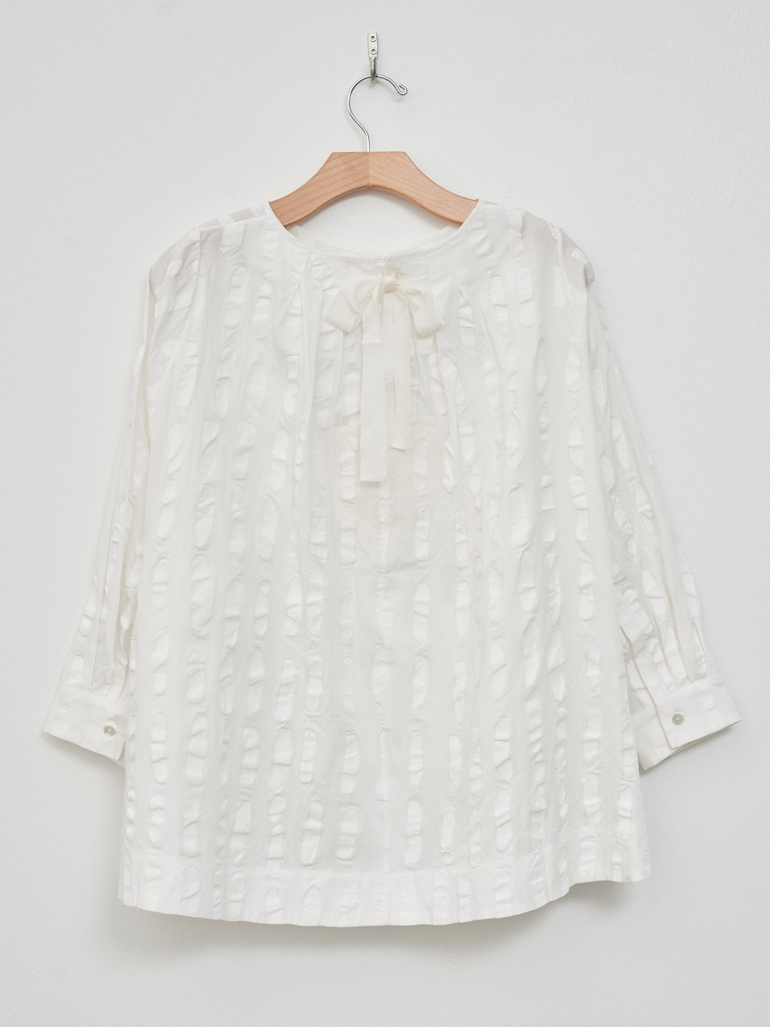 Namu Shop - Toogood The Baker Top - Dash Print Voile Chalk