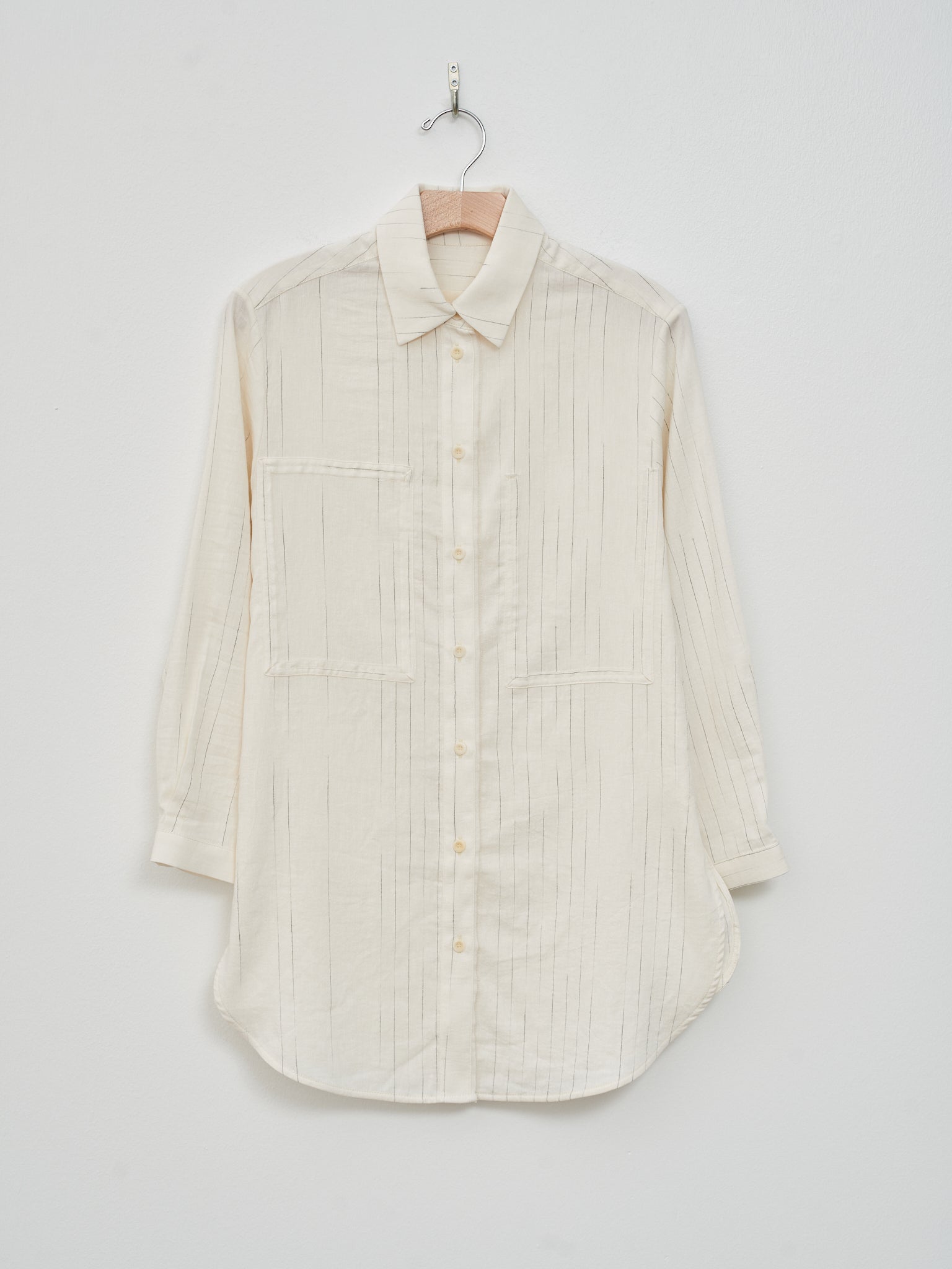 Namu Shop - Toogood The Tailor Shirt - Fading Stripe Raw/Lead