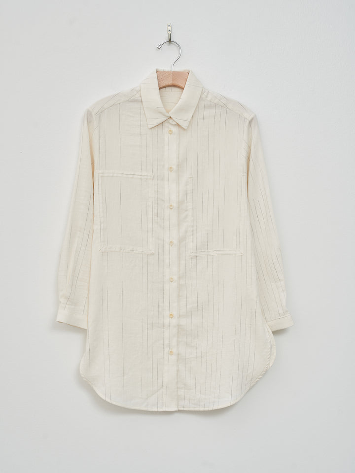Namu Shop - Toogood The Tailor Shirt - Fading Stripe Raw/Lead