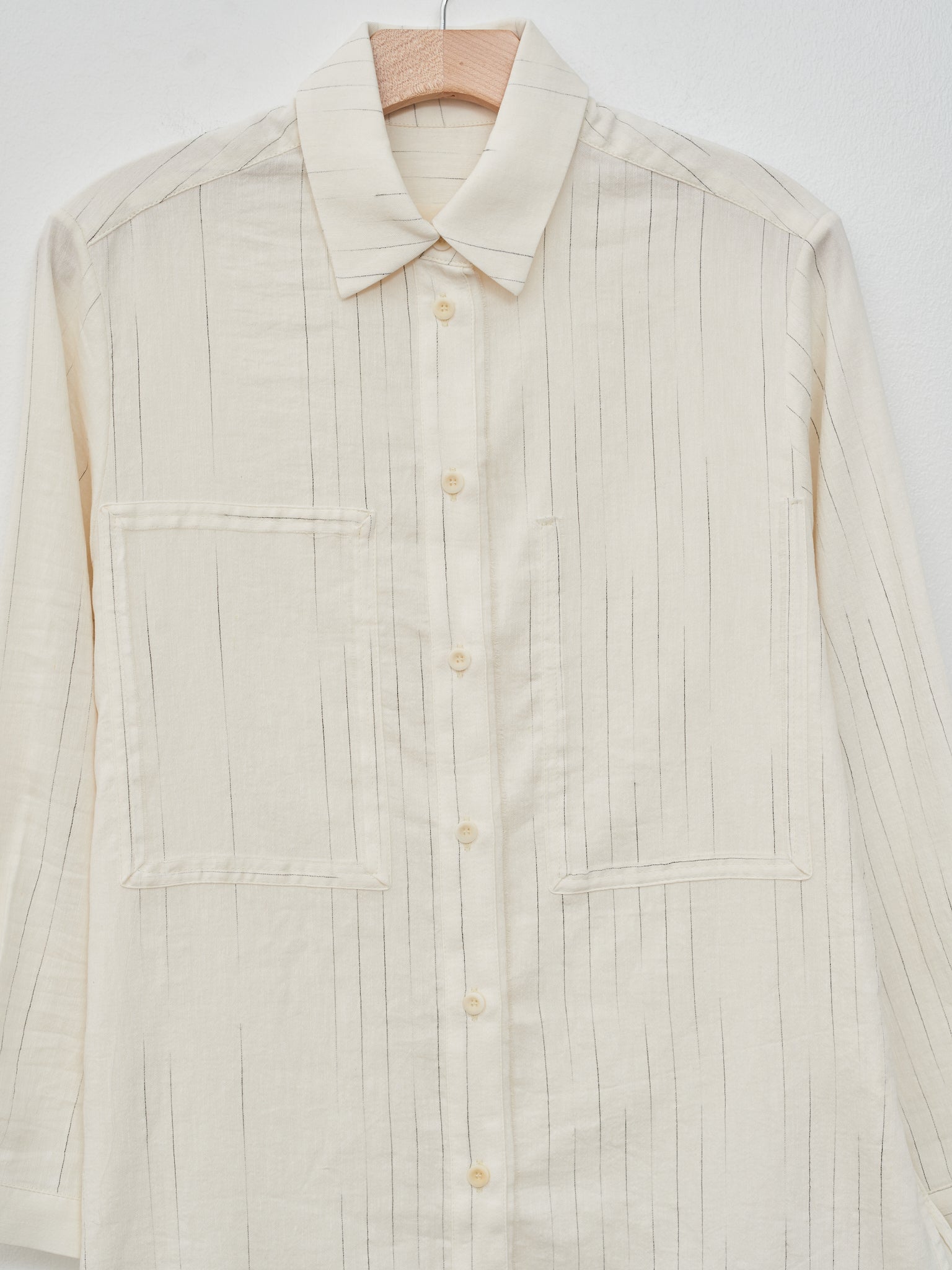Namu Shop - Toogood The Tailor Shirt - Fading Stripe Raw/Lead