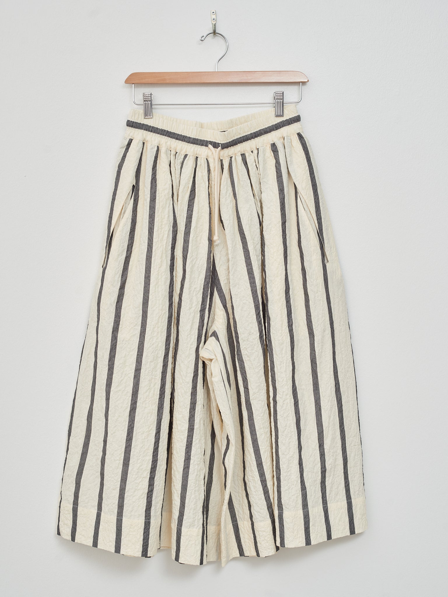 Namu Shop - Toogood The Acrobat Culotte - Bold Stripe Flint/Raw