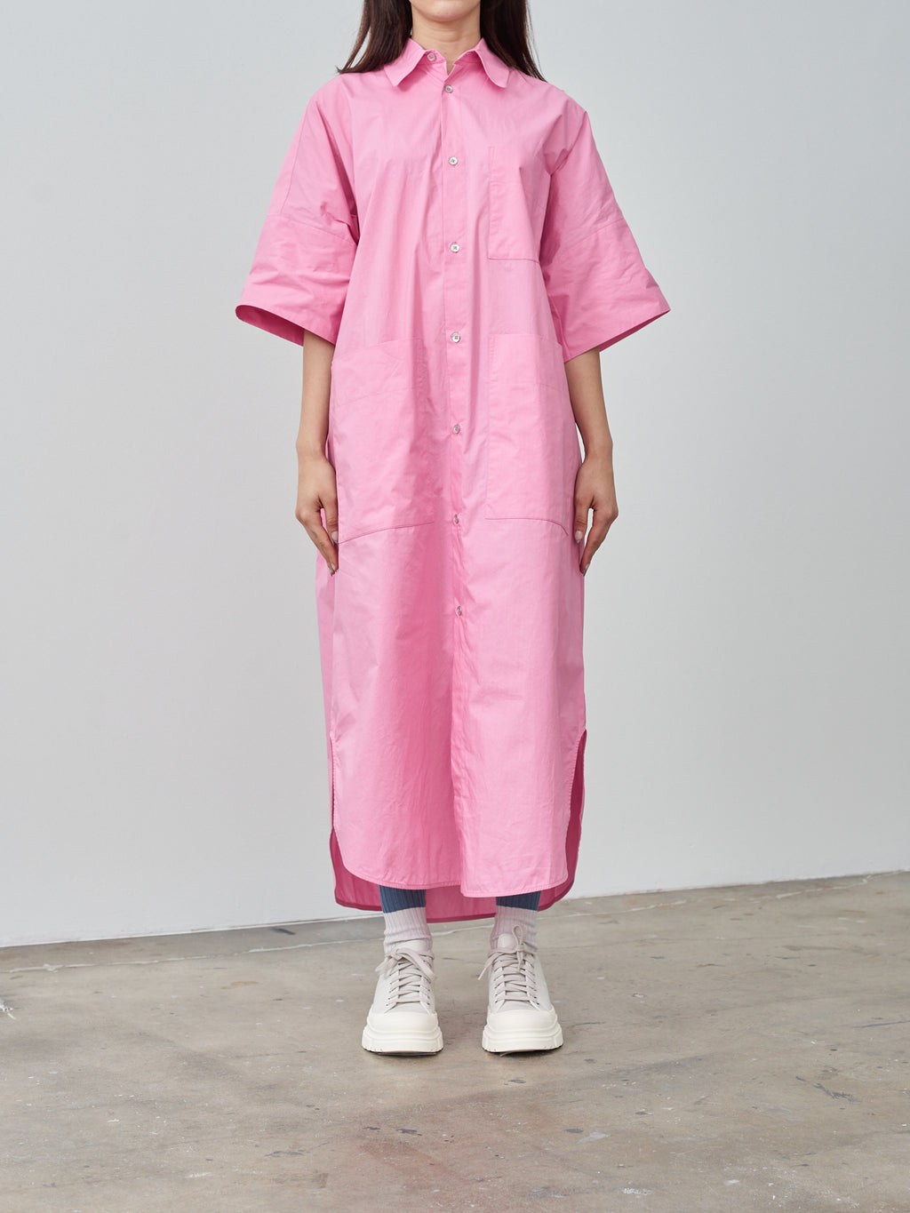 Namu Shop - Toogood The Tinker Dress - LW Textured Cotton Gum