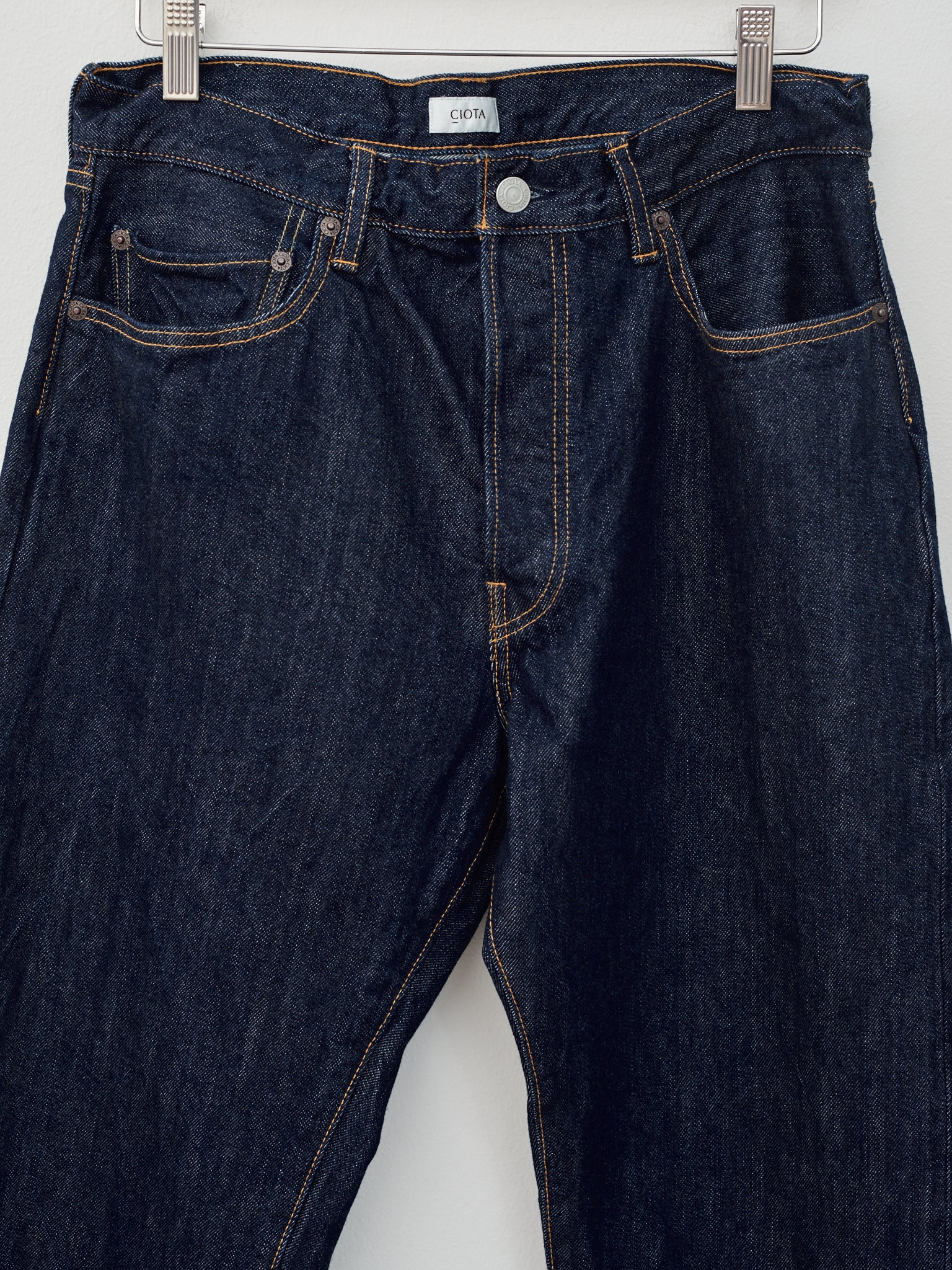 Namu Shop - Ciota Straight 5 Pocket Pants - Navy (One Wash)