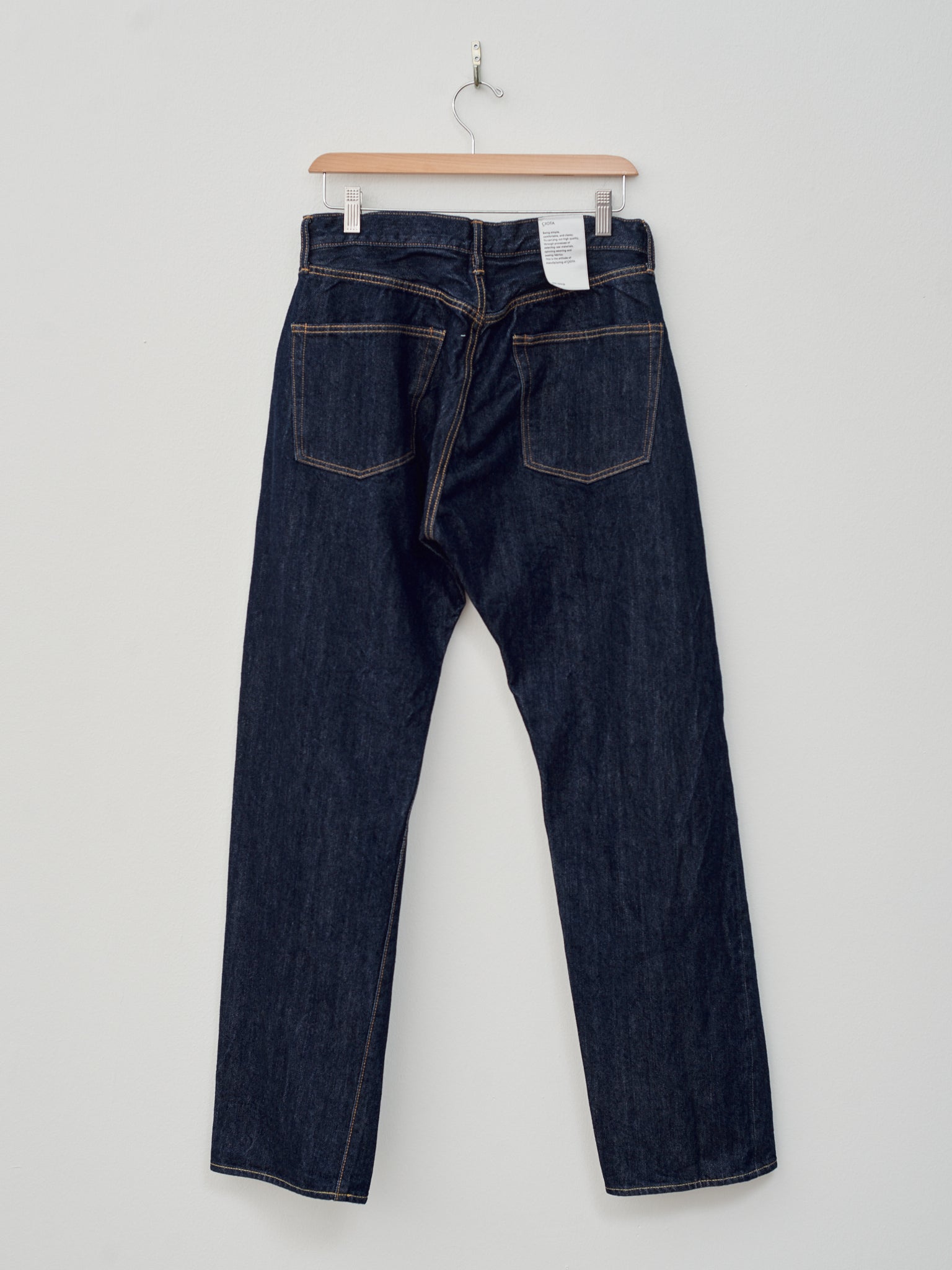Namu Shop - Ciota Straight 5 Pocket Pants - Navy (One Wash)