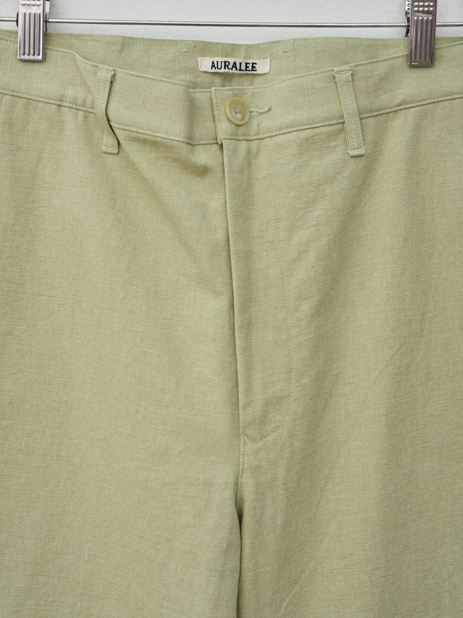 Namu Shop - Auralee Washed Hard Twist Canvas Pants - Khaki Beige