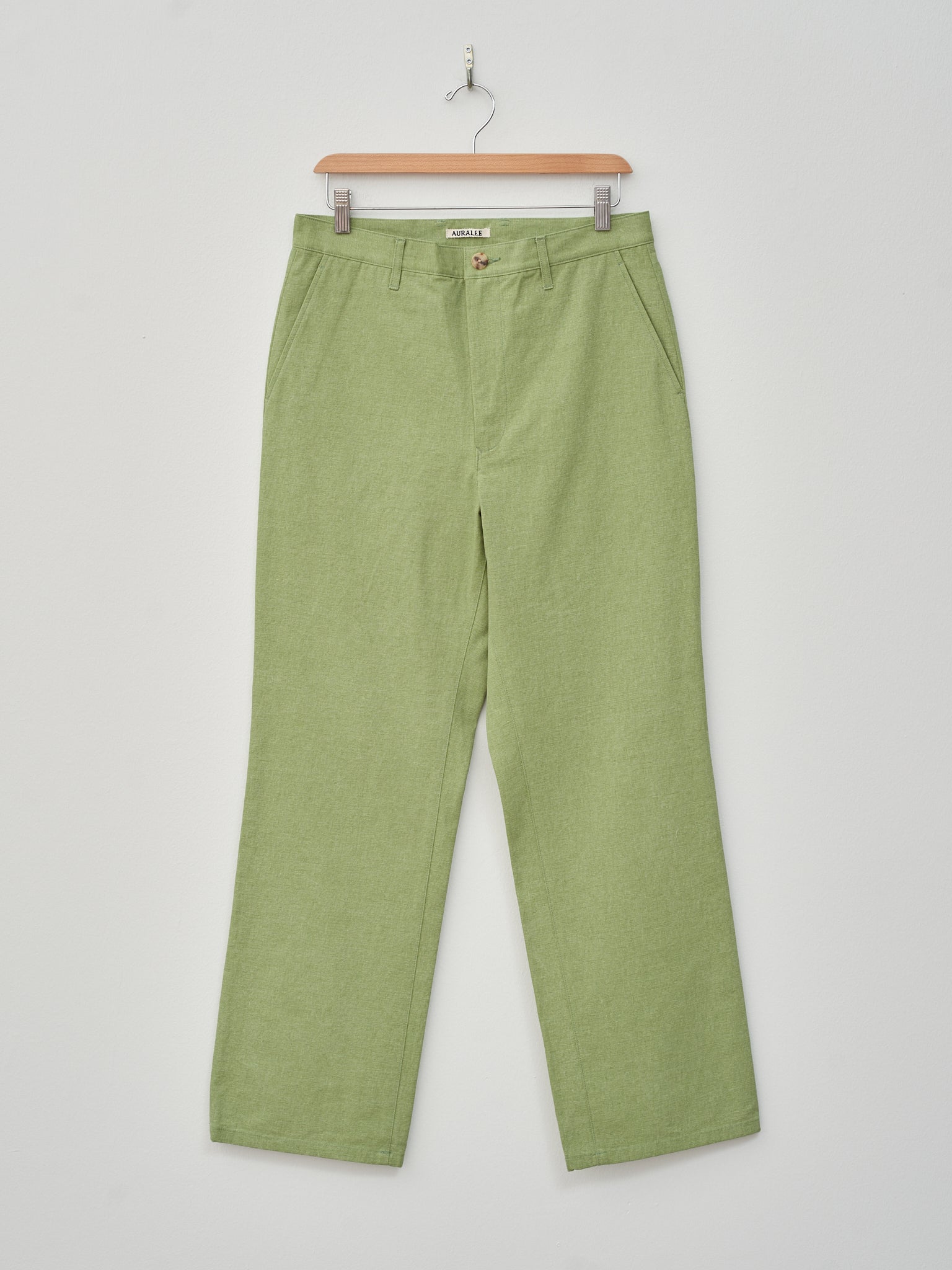 Namu Shop - Auralee Washed Hard Twist Canvas Pants - Green