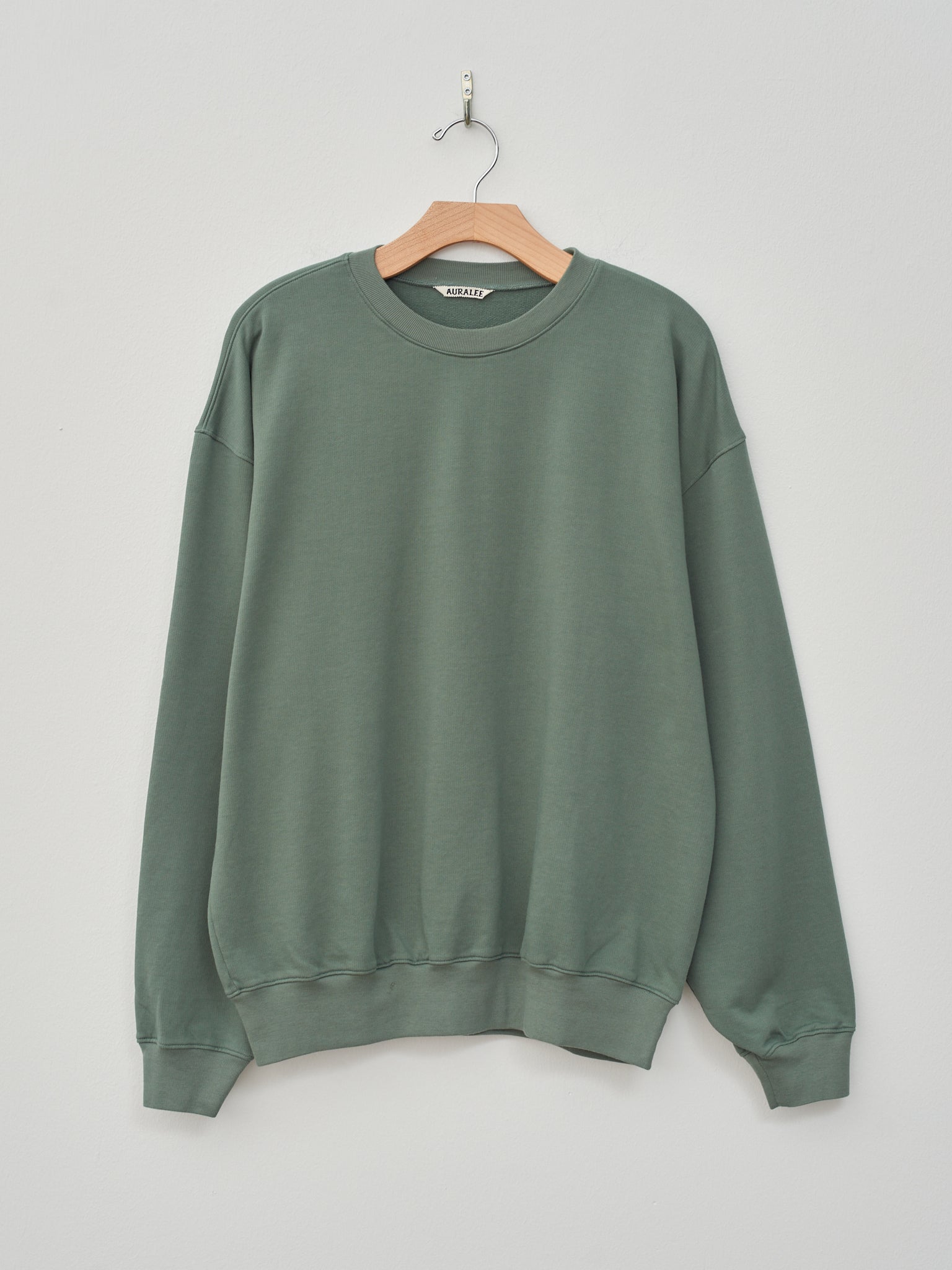 Namu Shop - Auralee Super High Gauze Sweat P/O - Dusty Green