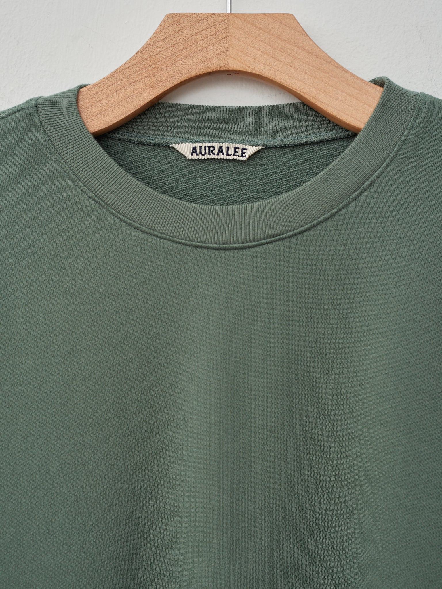 Namu Shop - Auralee Super High Gauze Sweat P/O - Dusty Green