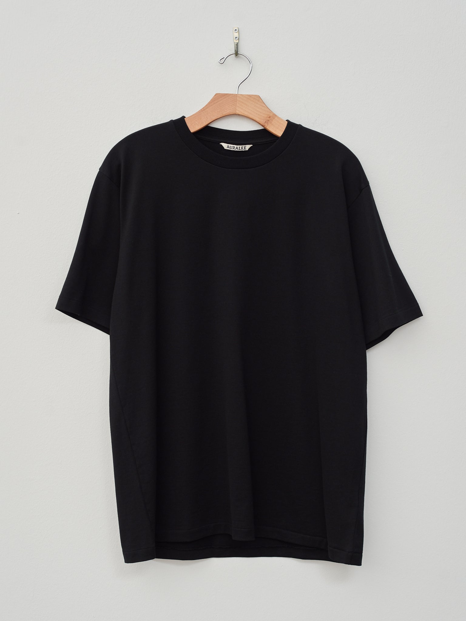 Namu Shop - Auralee Luster Plaiting Tee - Black