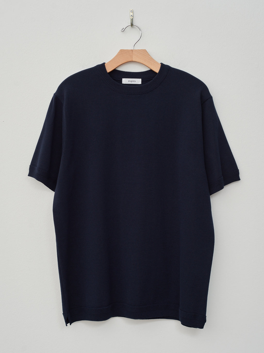 Namu Shop - Fujito C/N Knit T-Shirt - Dark Navy